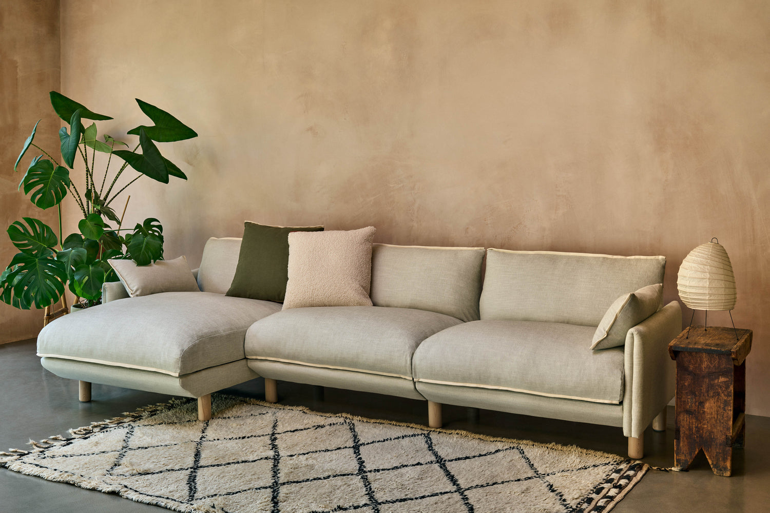 How to Style a Beige Sofa