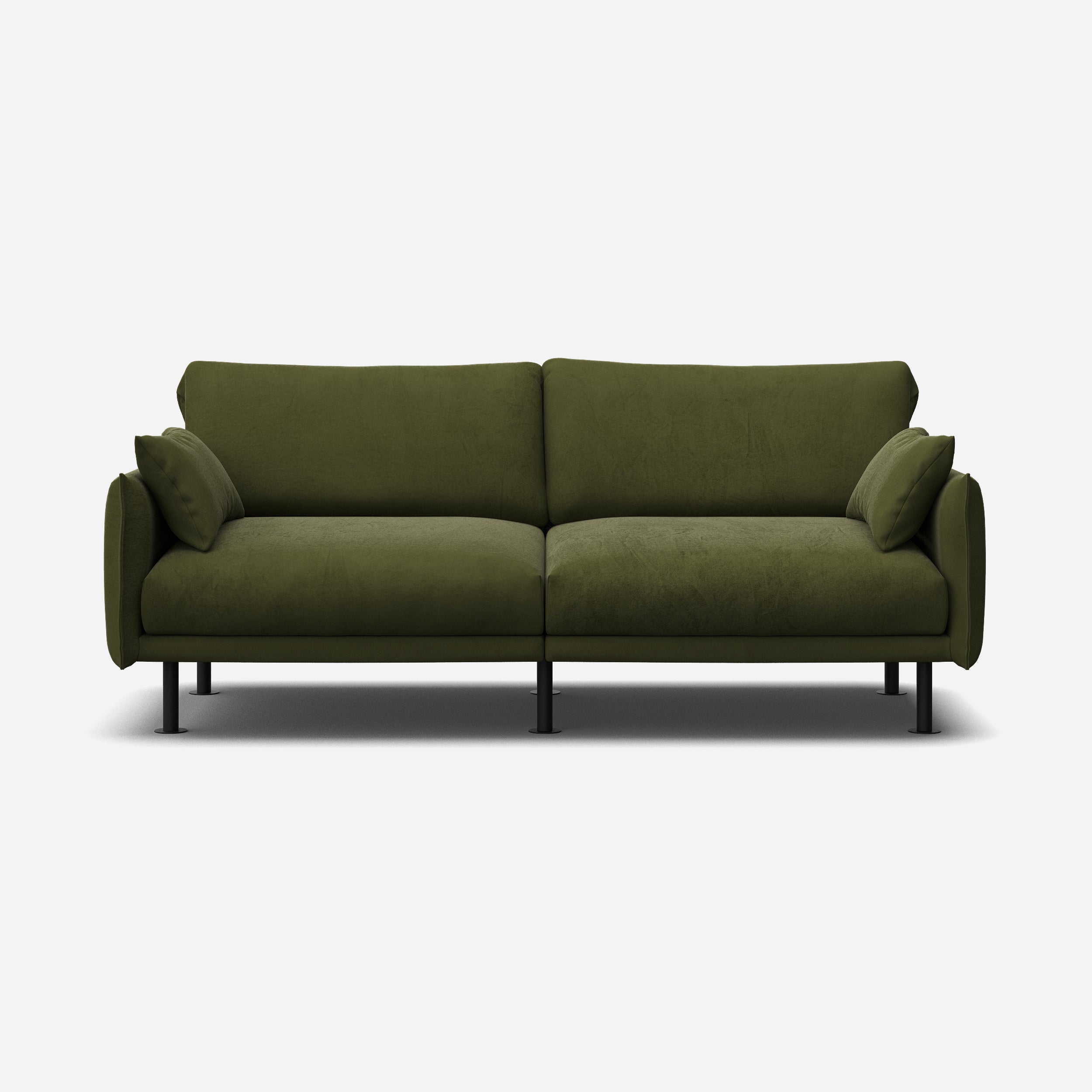 @ Dark Green Velvet | Black Legs