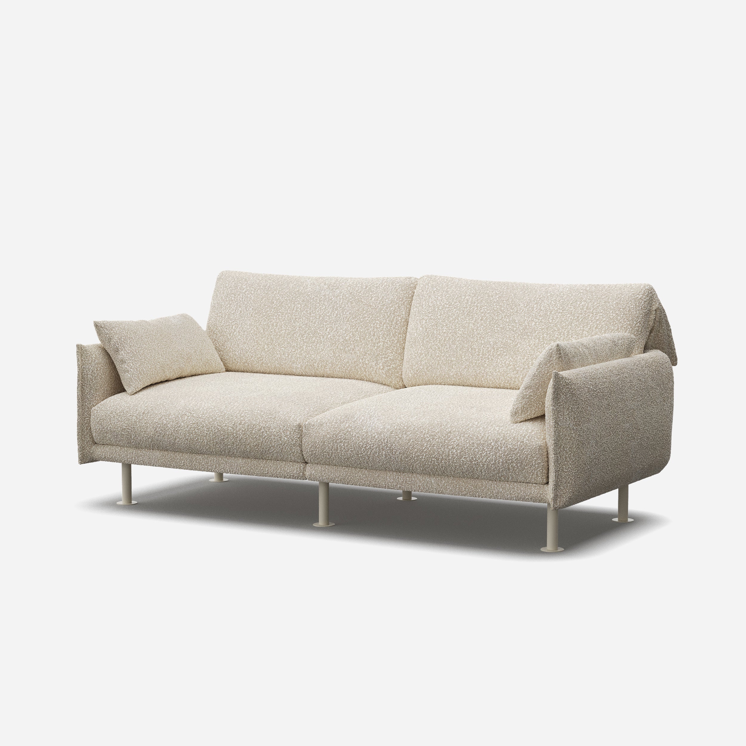 @ Ecru Boucle | Off White Legs