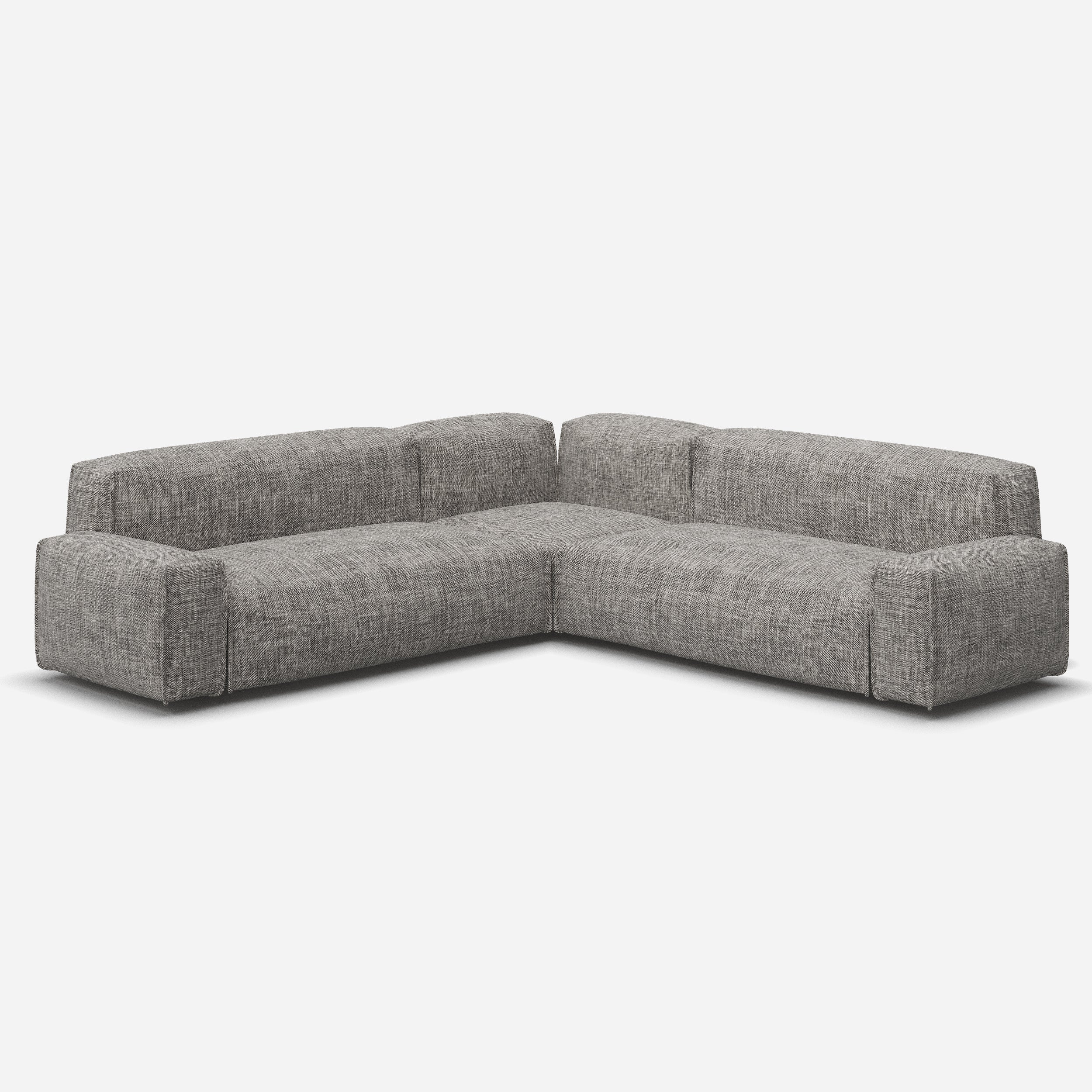 @ Salt & Pepper Textured Weave | Natural Trim