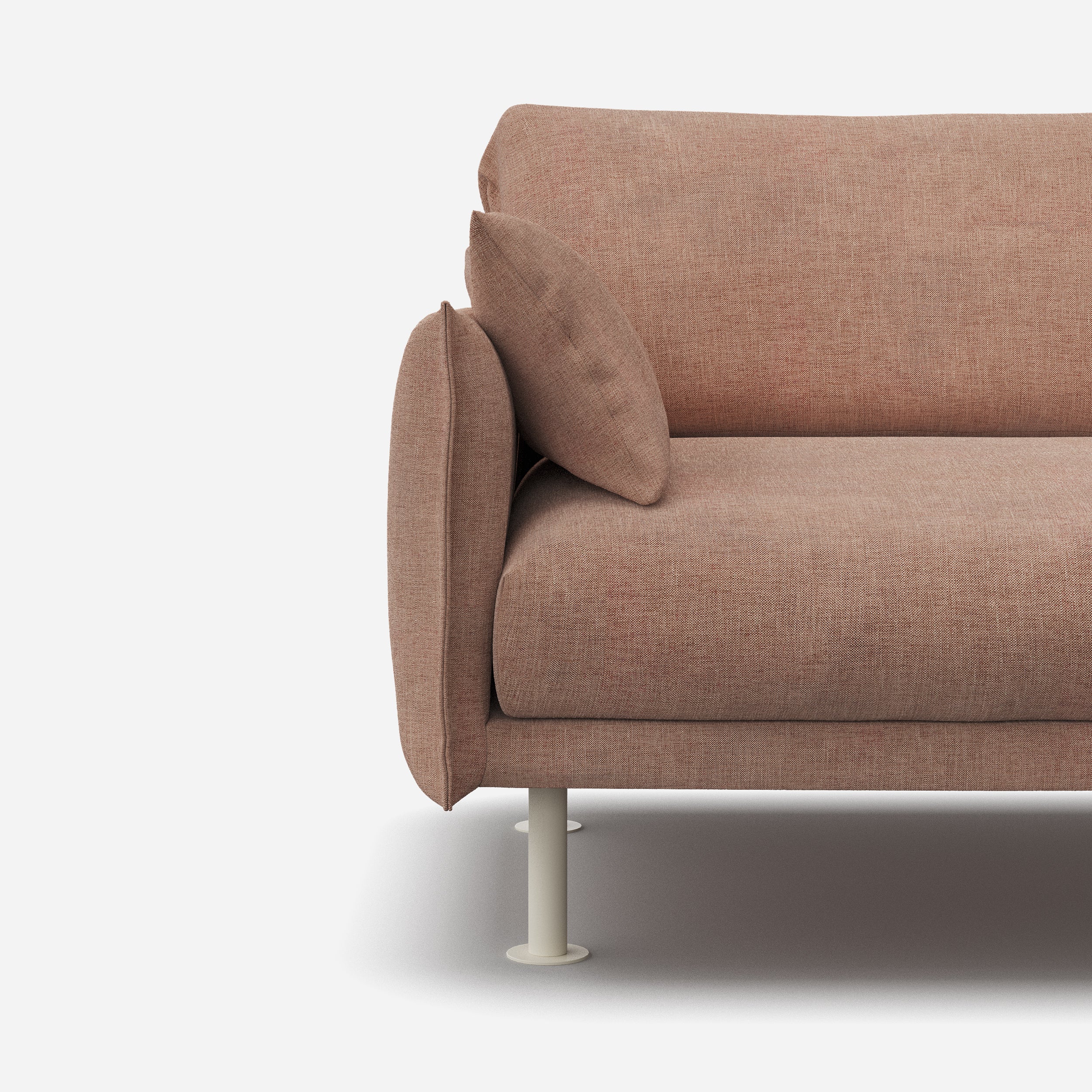 @ Mocha Chenille Weave | Off White Legs