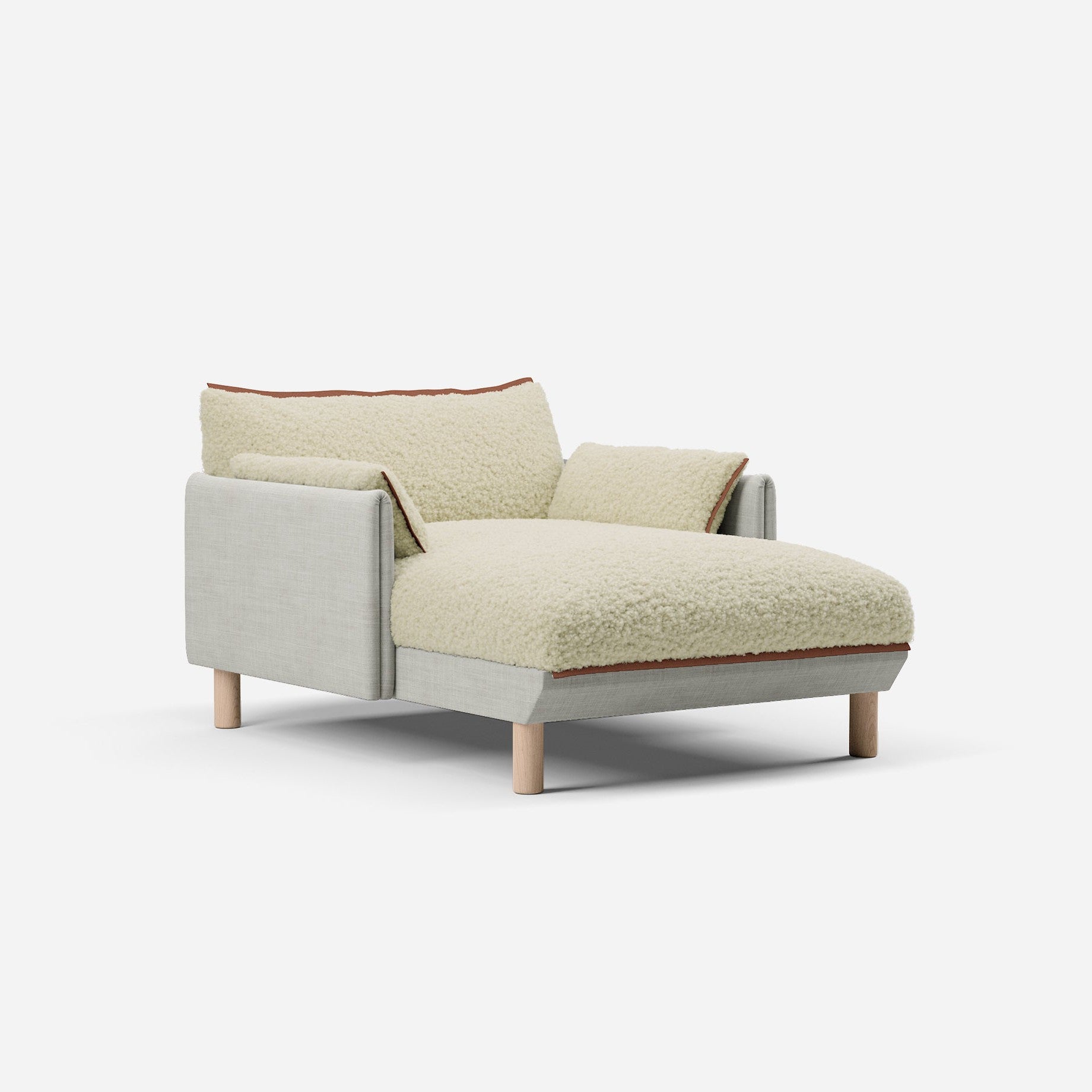 @ Cream Fleece & Ecru Weave | Brick Trim