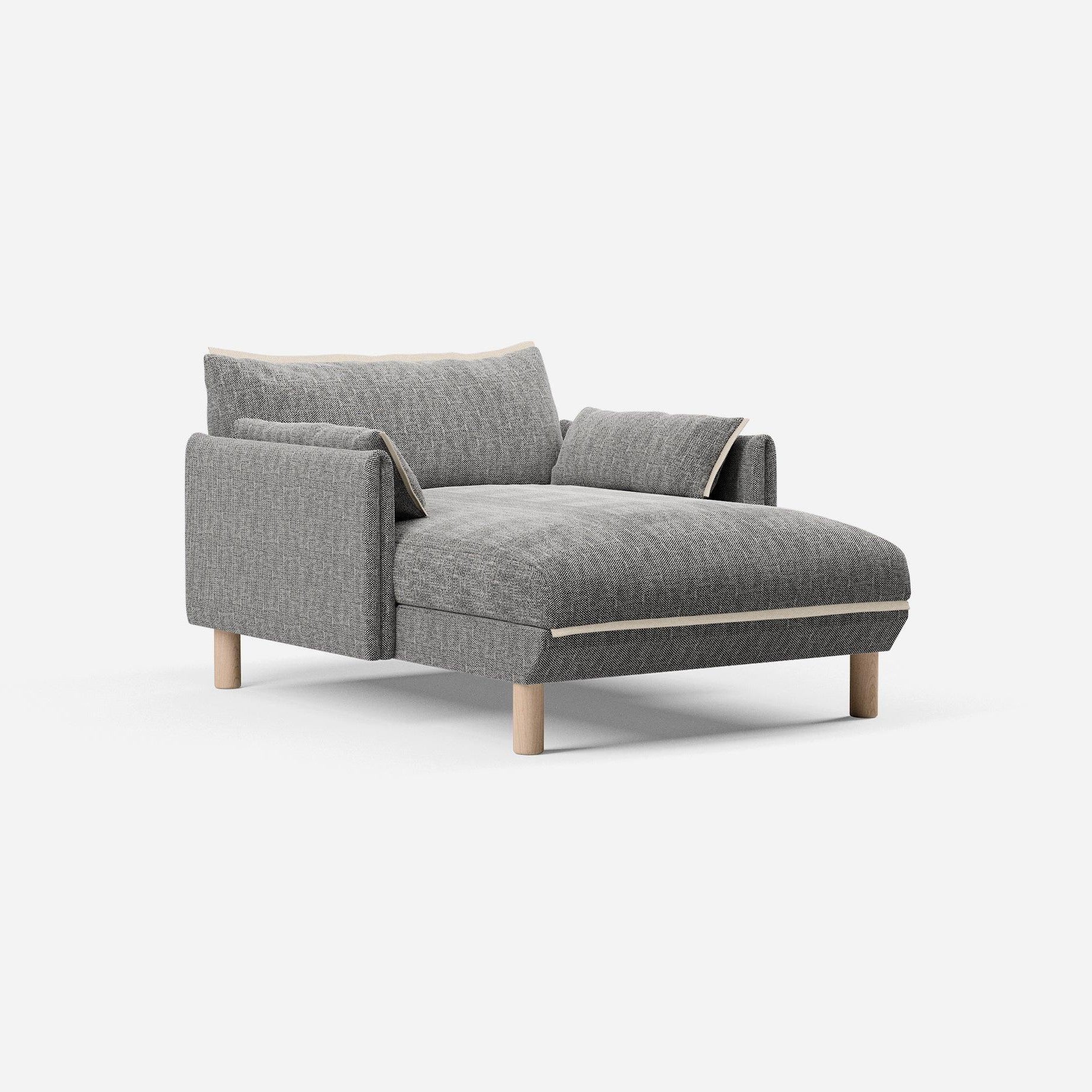 @ Salt & Pepper Textured Weave | Natural Trim