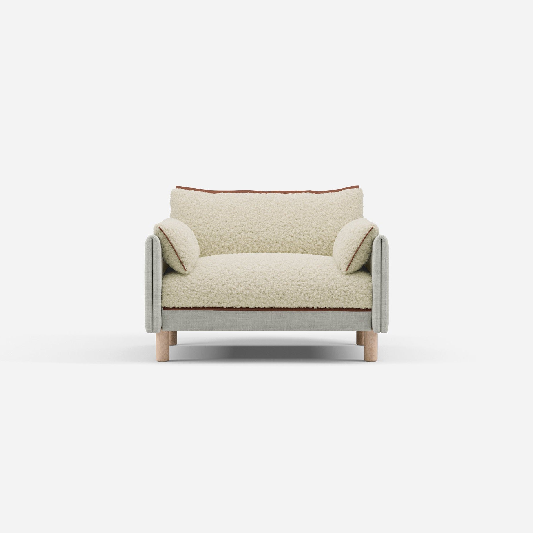 @ Cream Fleece & Ecru Weave | Brick Trim