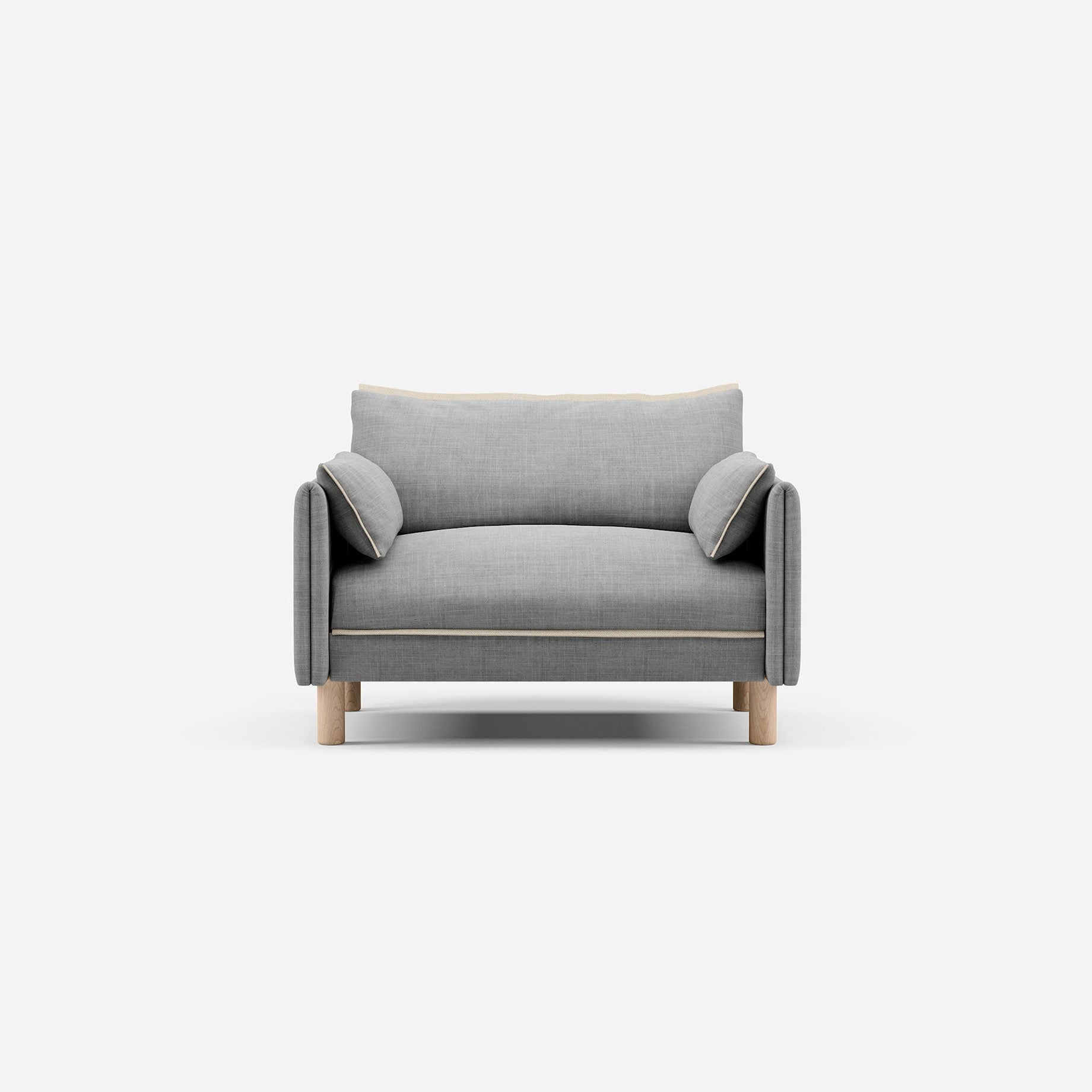 @ Light Grey Weave | Natural Trim