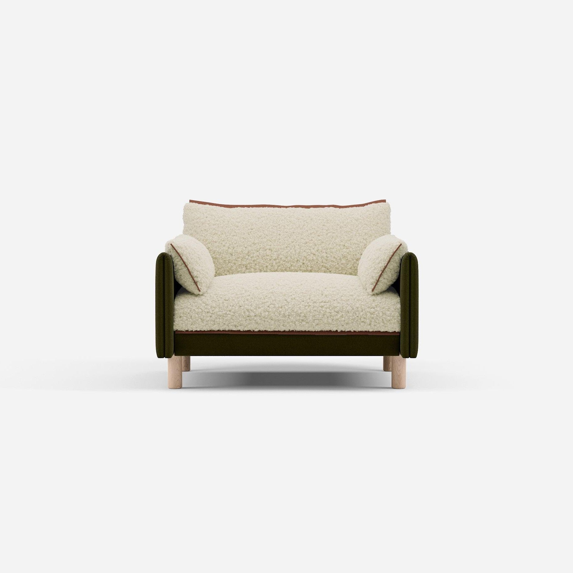 @ Cream Fleece & Meadow Cotton | Brick Trim