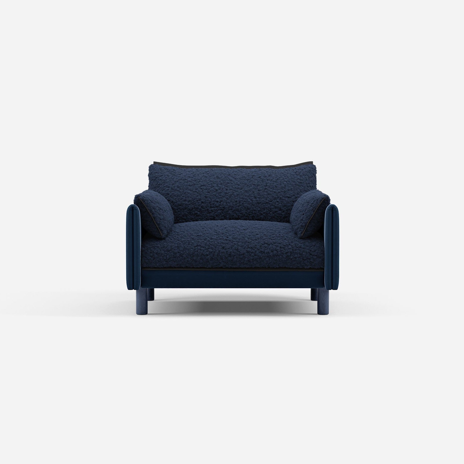 @ Navy Fleece & Midnight Blue Velvet | Black Trim