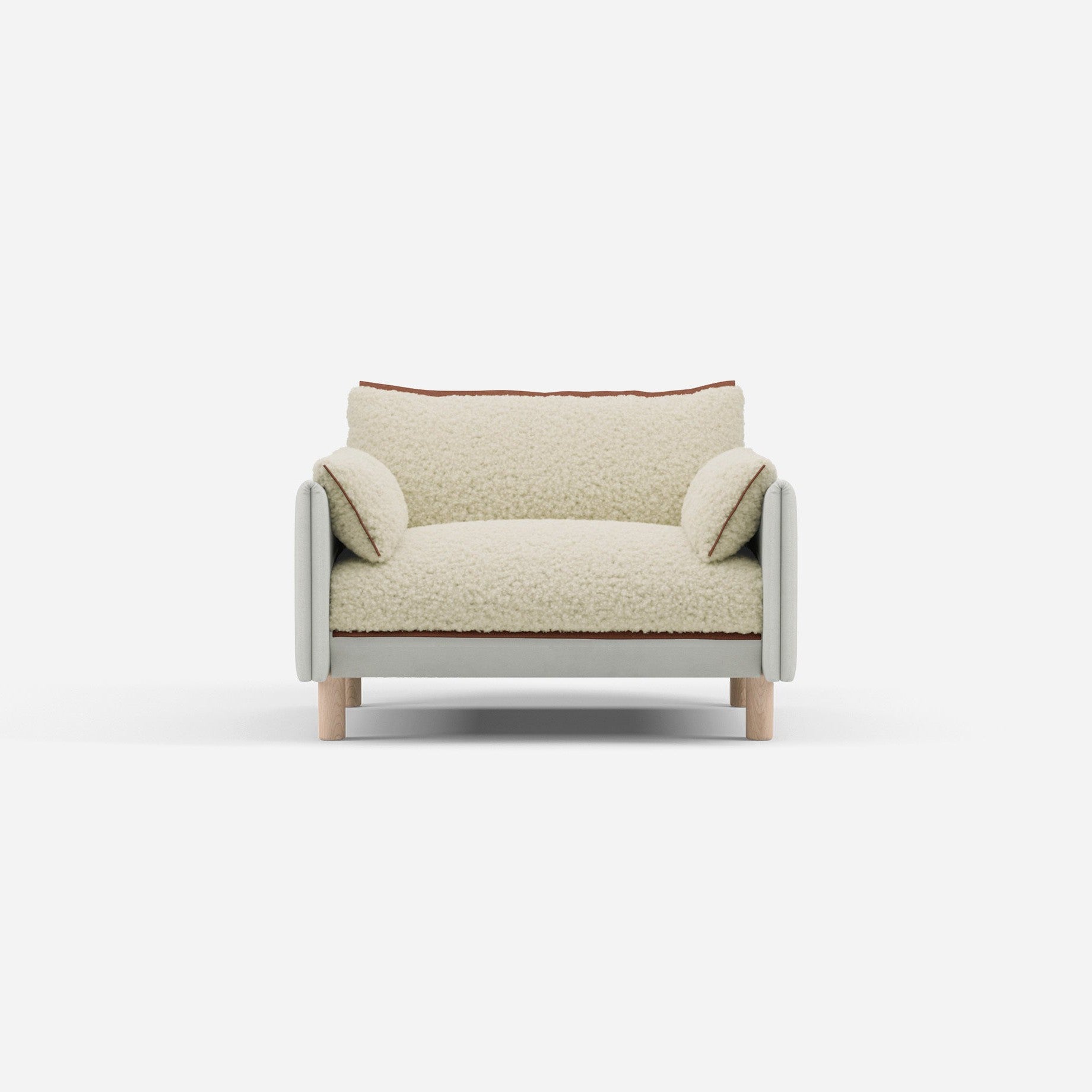 @ Cream Fleece & Natural Cotton | Brick Trim