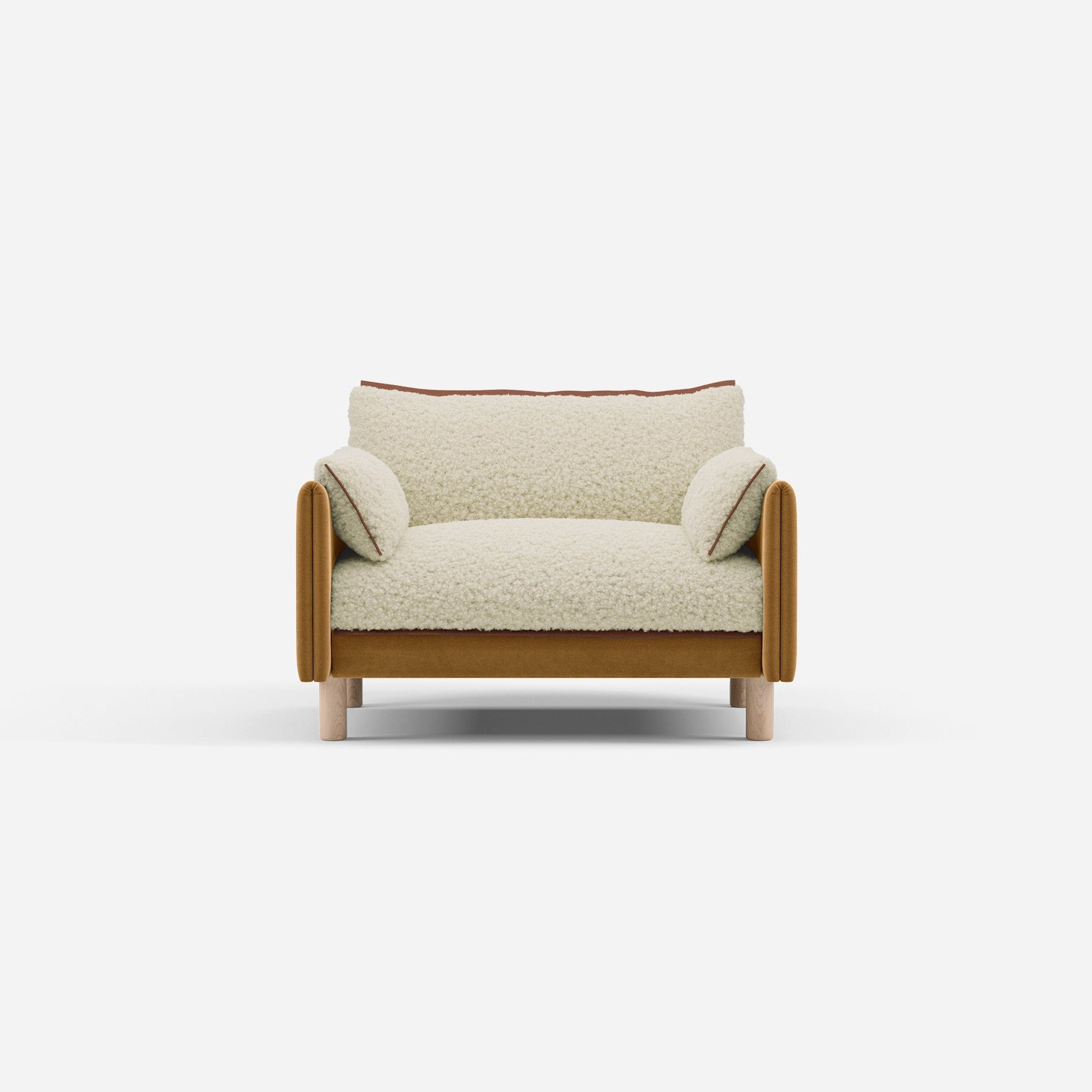 @ Cream Fleece & Ochre Cotton | Brick Trim