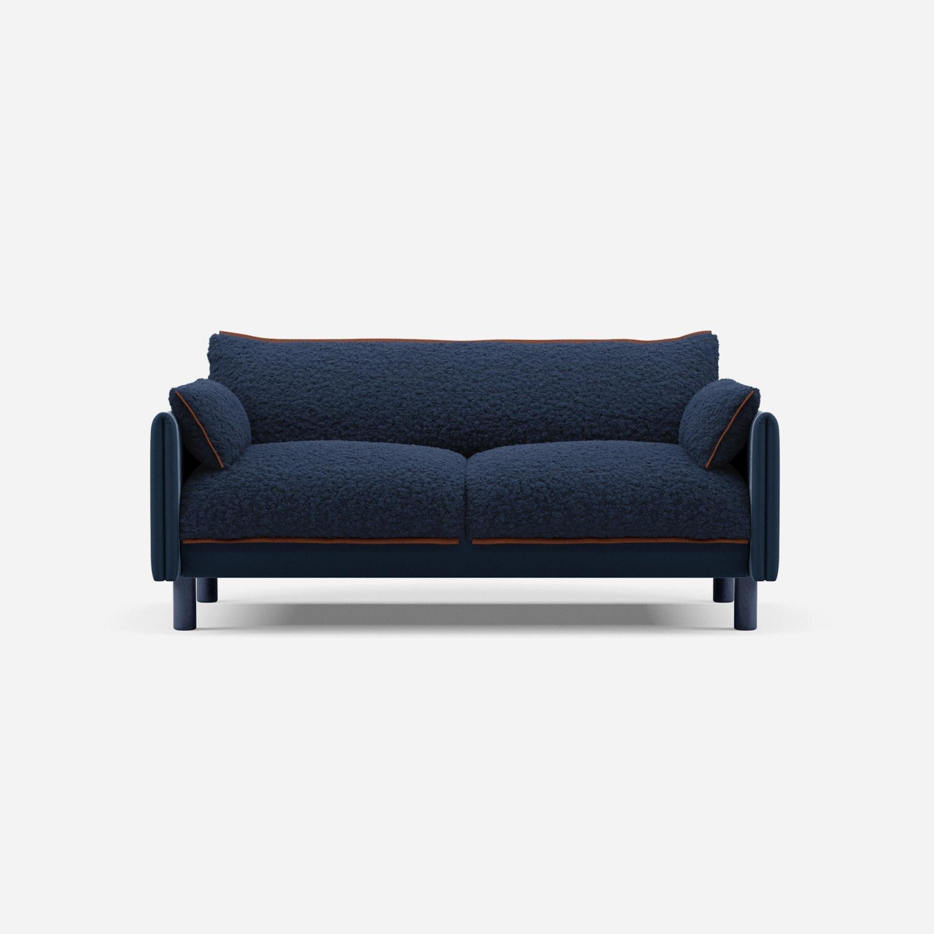 @ Navy Fleece & Midnight Blue Velvet | Brick Trim