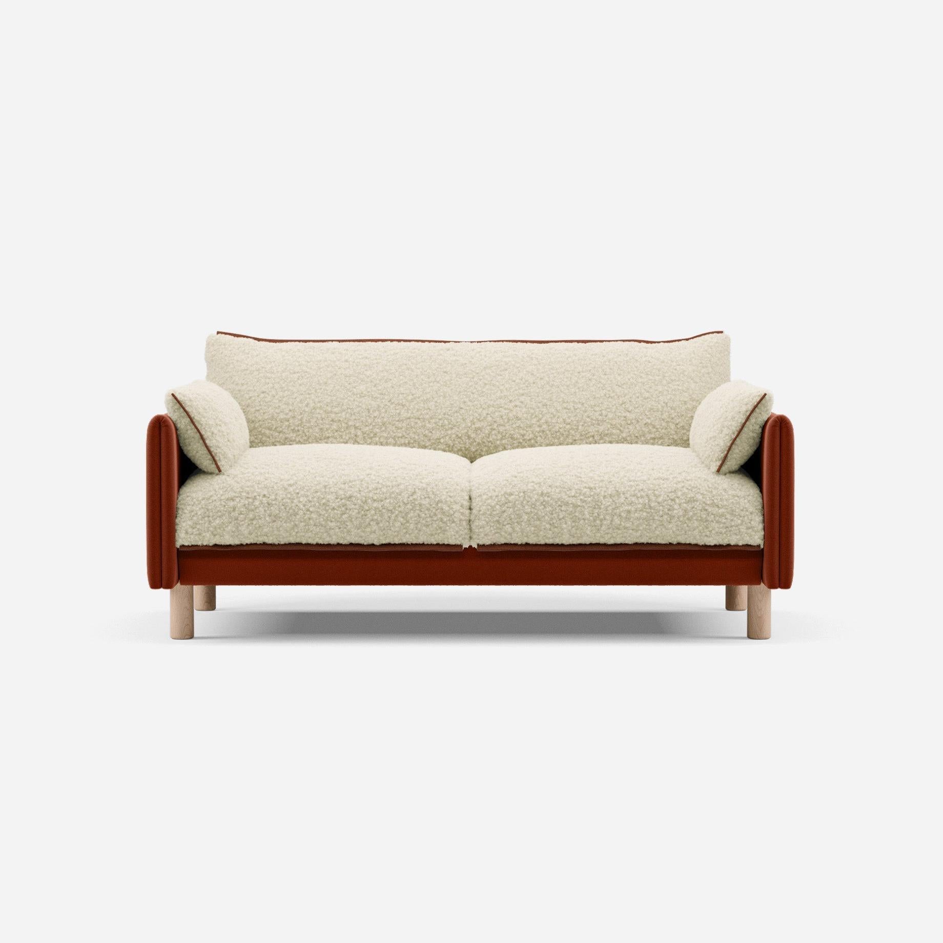 @ Cream Fleece & Rust Velvet | Brick Trim