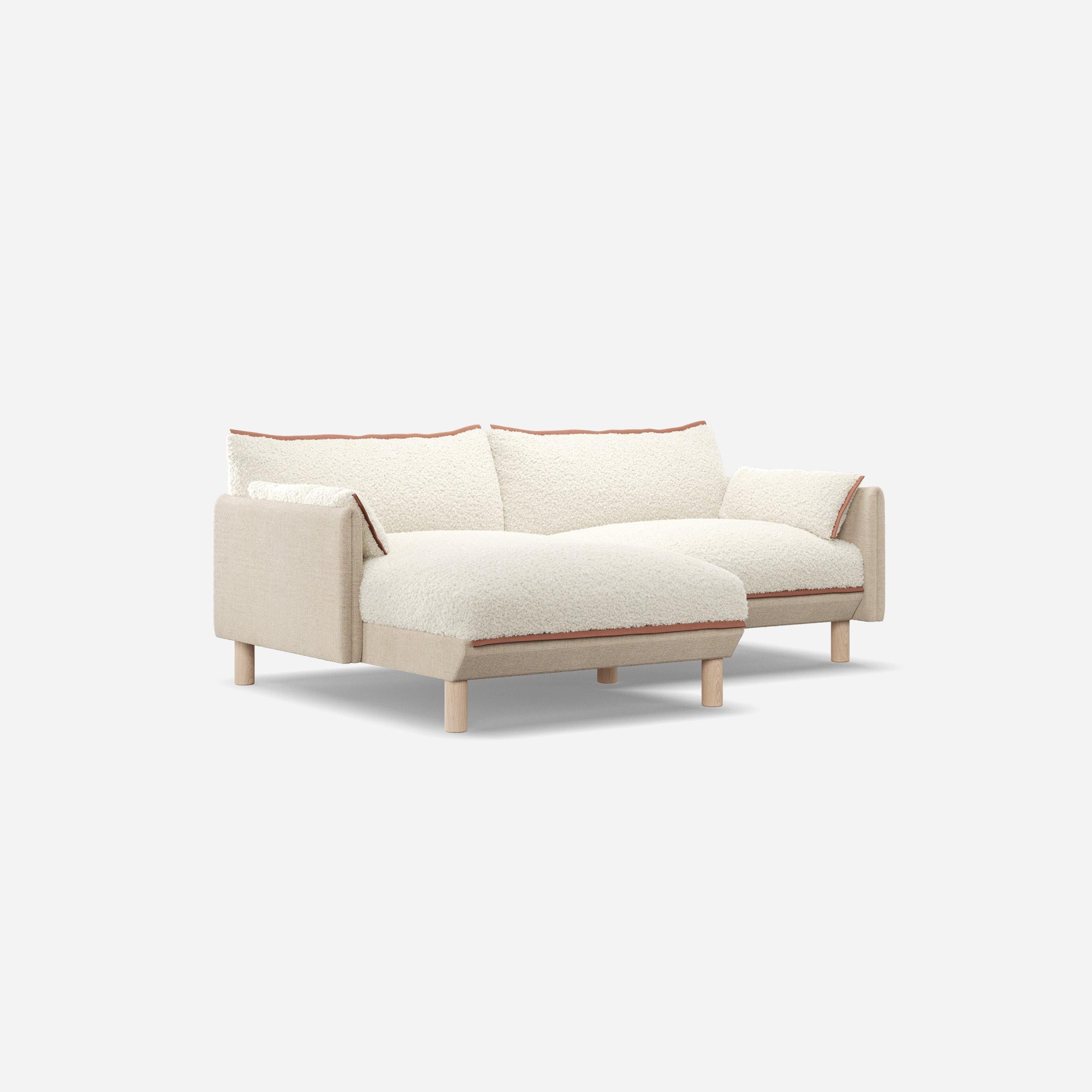 @ Cream Fleece & Cream Textured Weave | Brick Trim