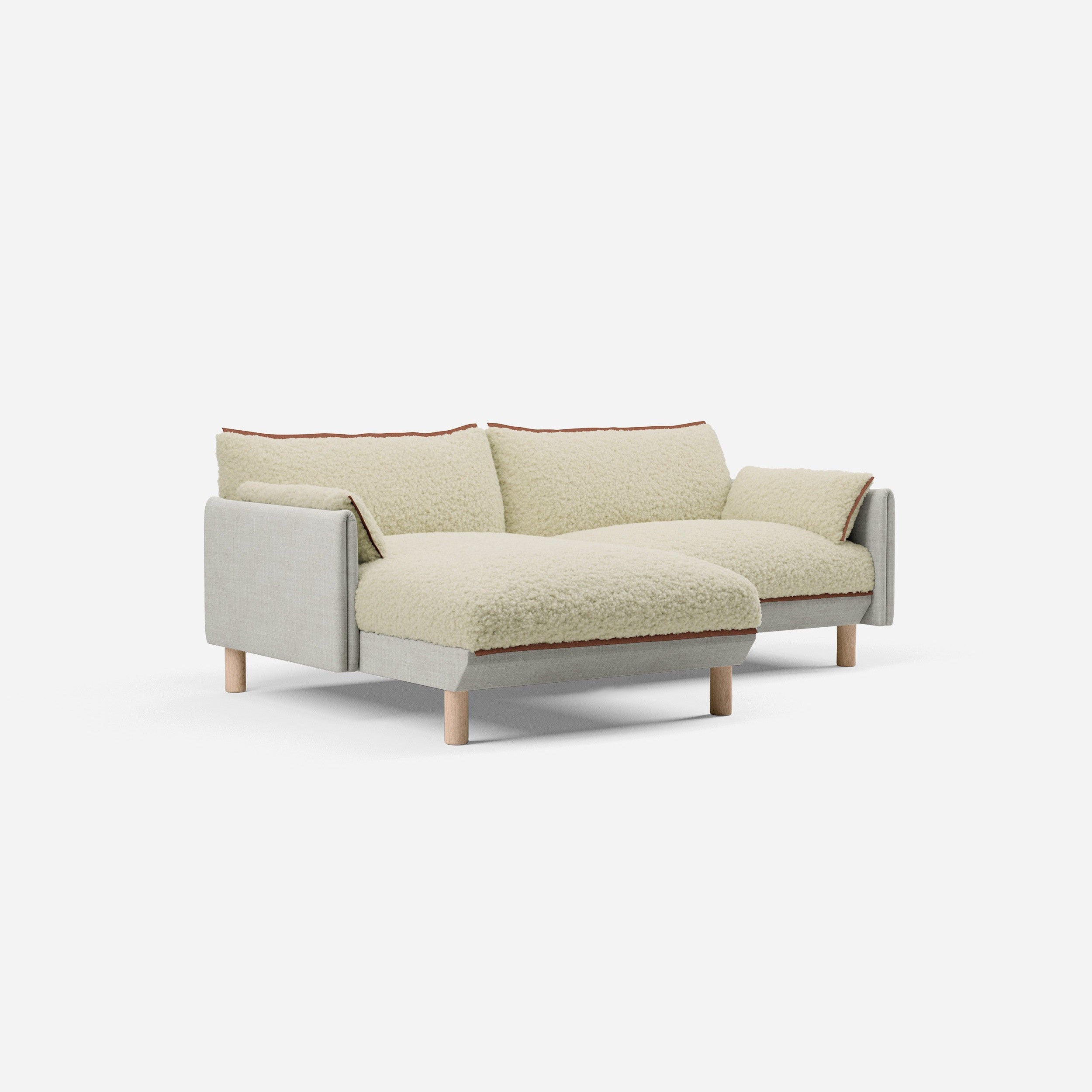 @ Cream Fleece & Ecru Weave | Brick Trim