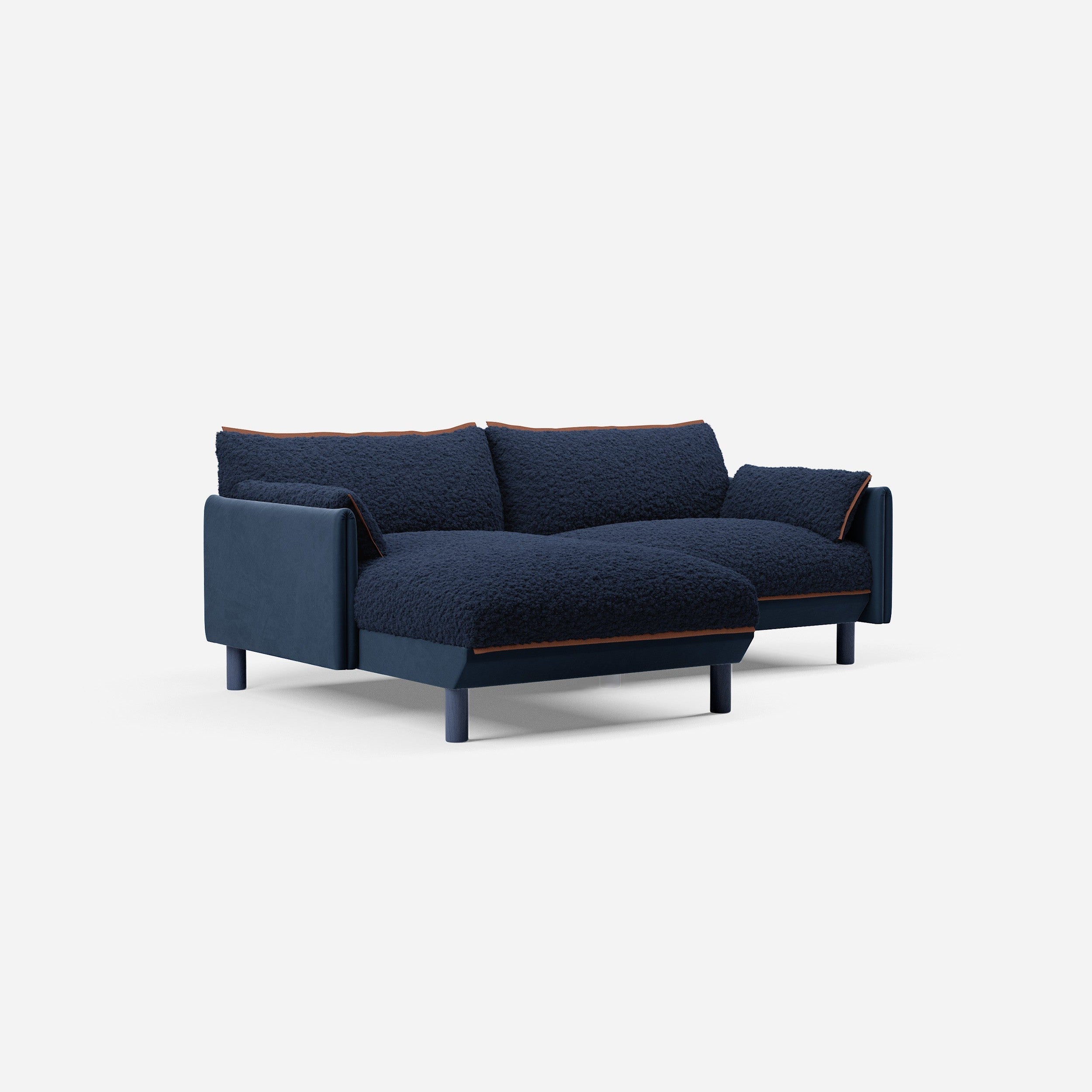 @ Navy Fleece & Midnight Blue Velvet | Brick Trim