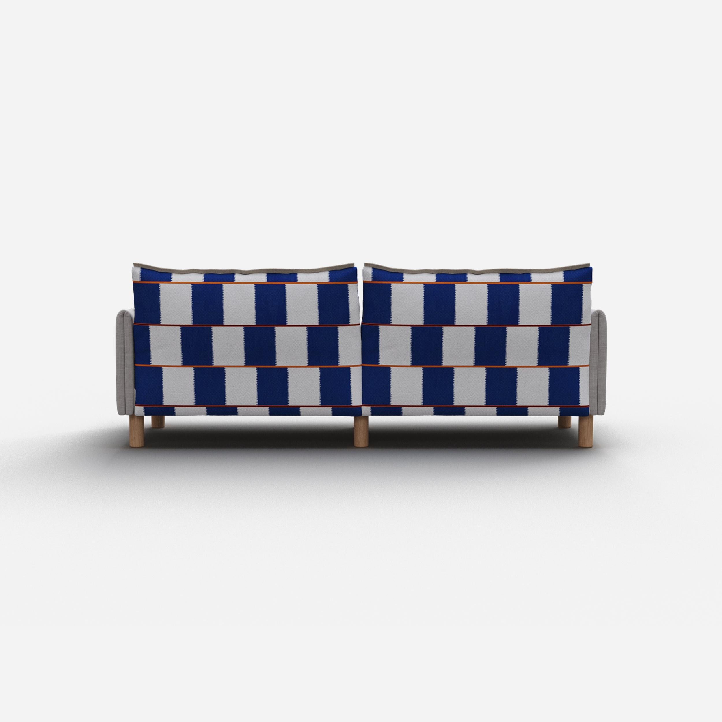 @ Cobalt Check Jacket | Natural Trim