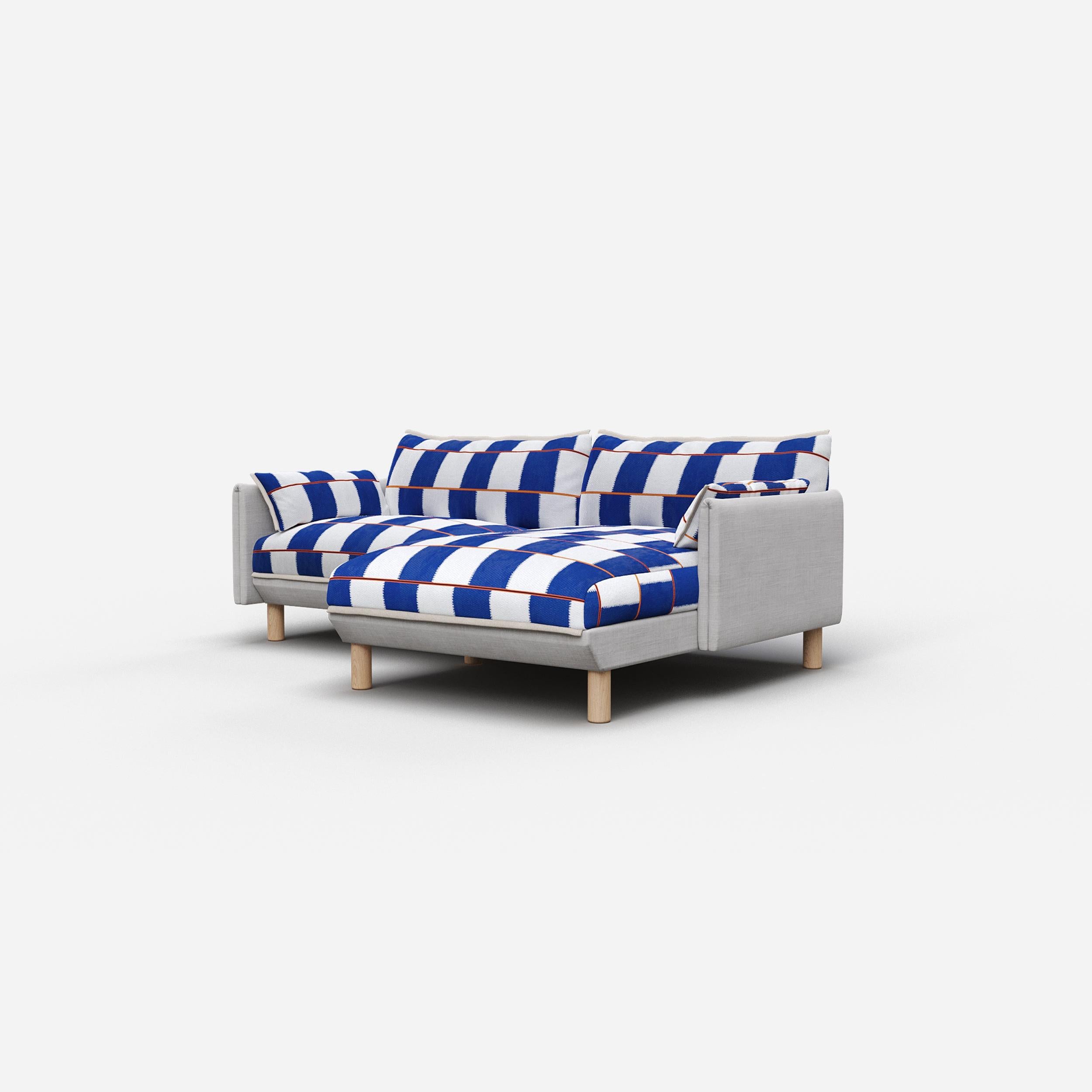 @ Cobalt Check Jacket | Natural Trim