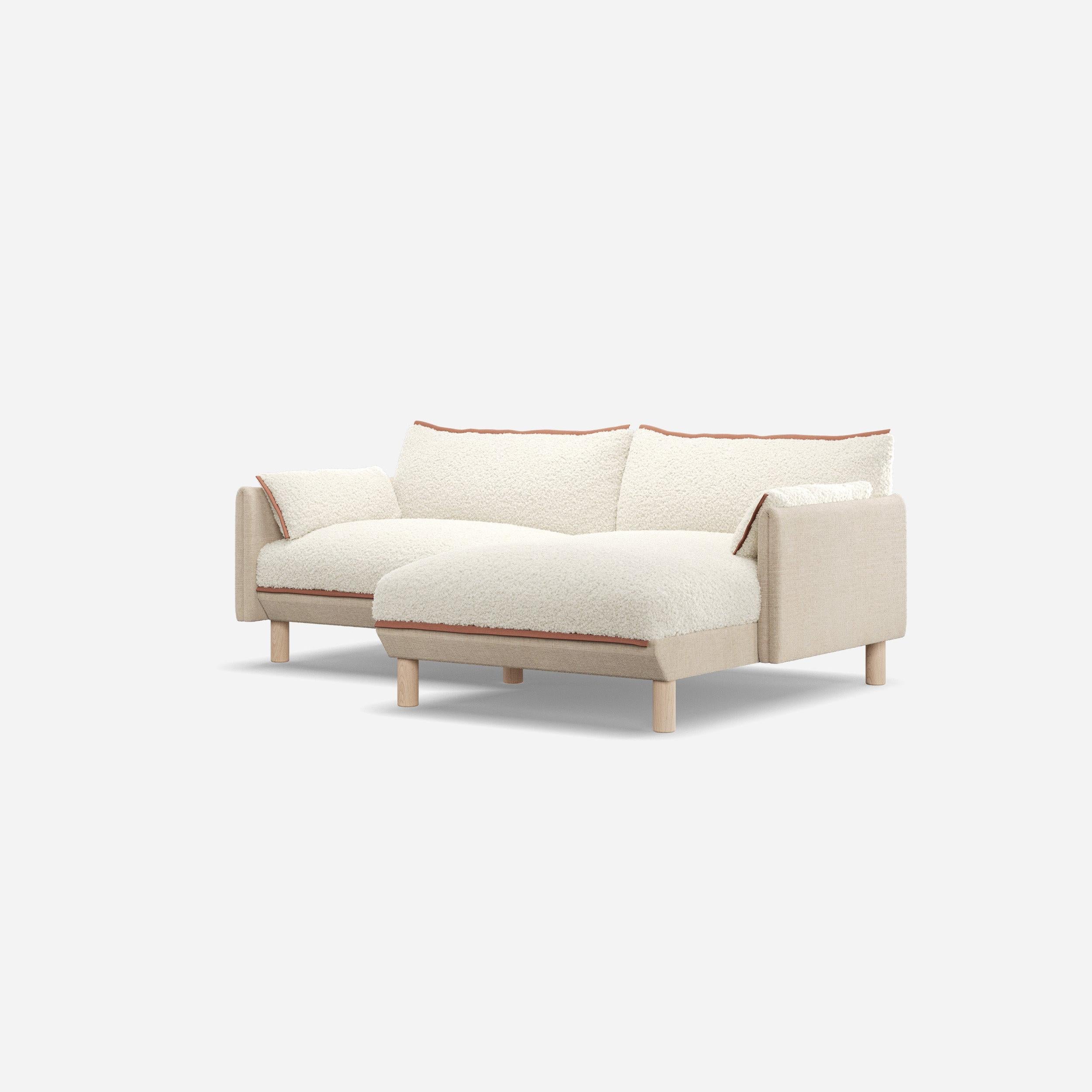 @ Cream Fleece & Cream Textured Weave | Brick Trim