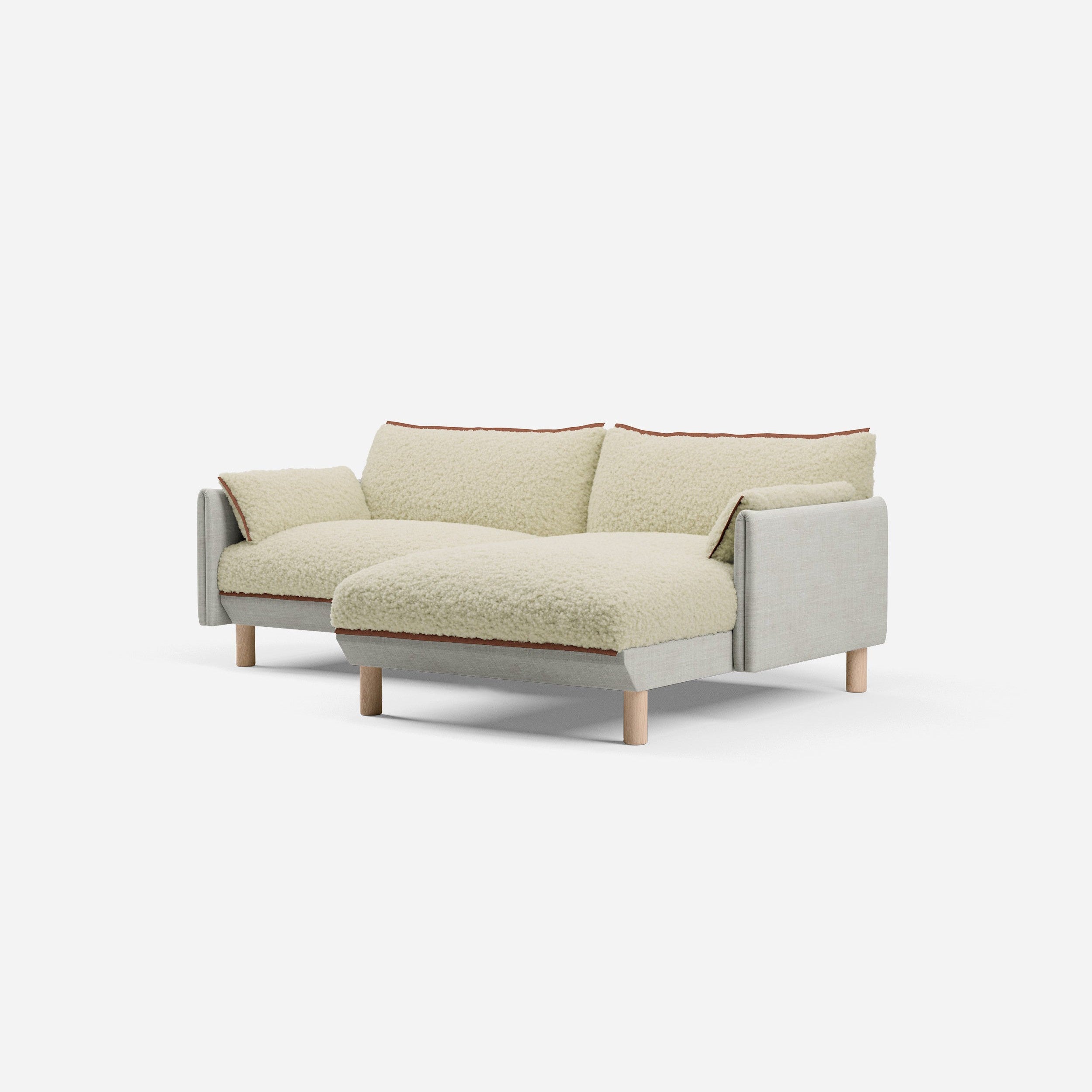 @ Cream Fleece & Ecru Weave | Brick Trim