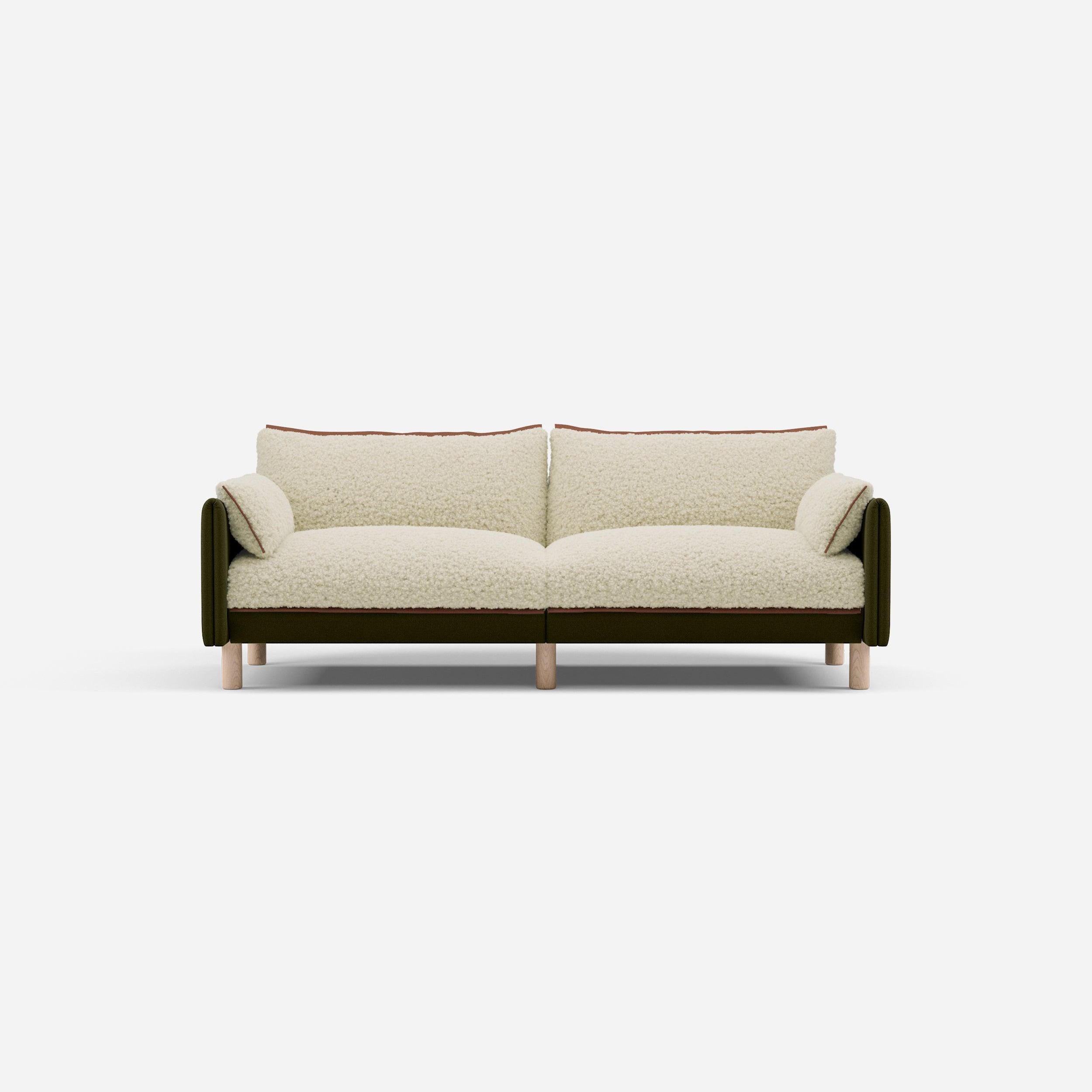 @ Cream Fleece & Meadow Cotton | Brick Trim