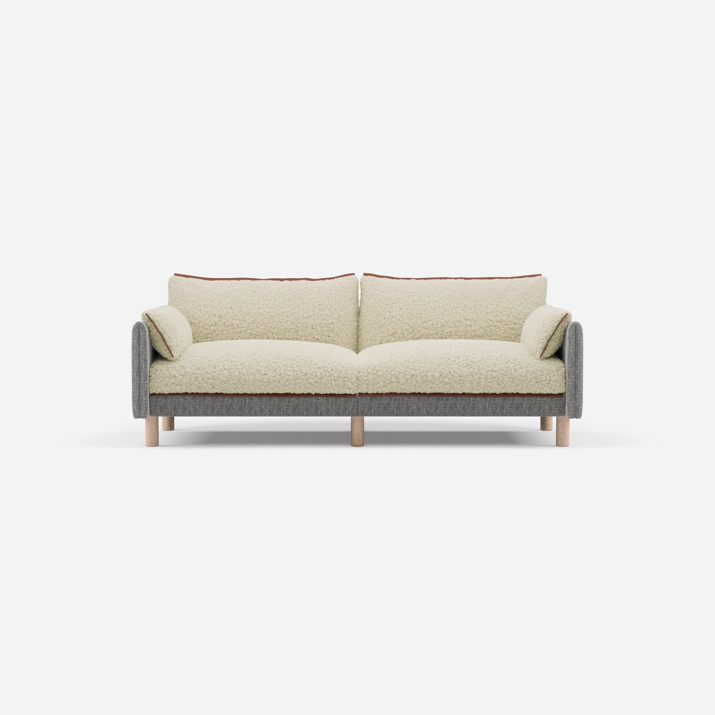 @ Cream Fleece & Cream Textured Salt & Pepper | Brick Trim