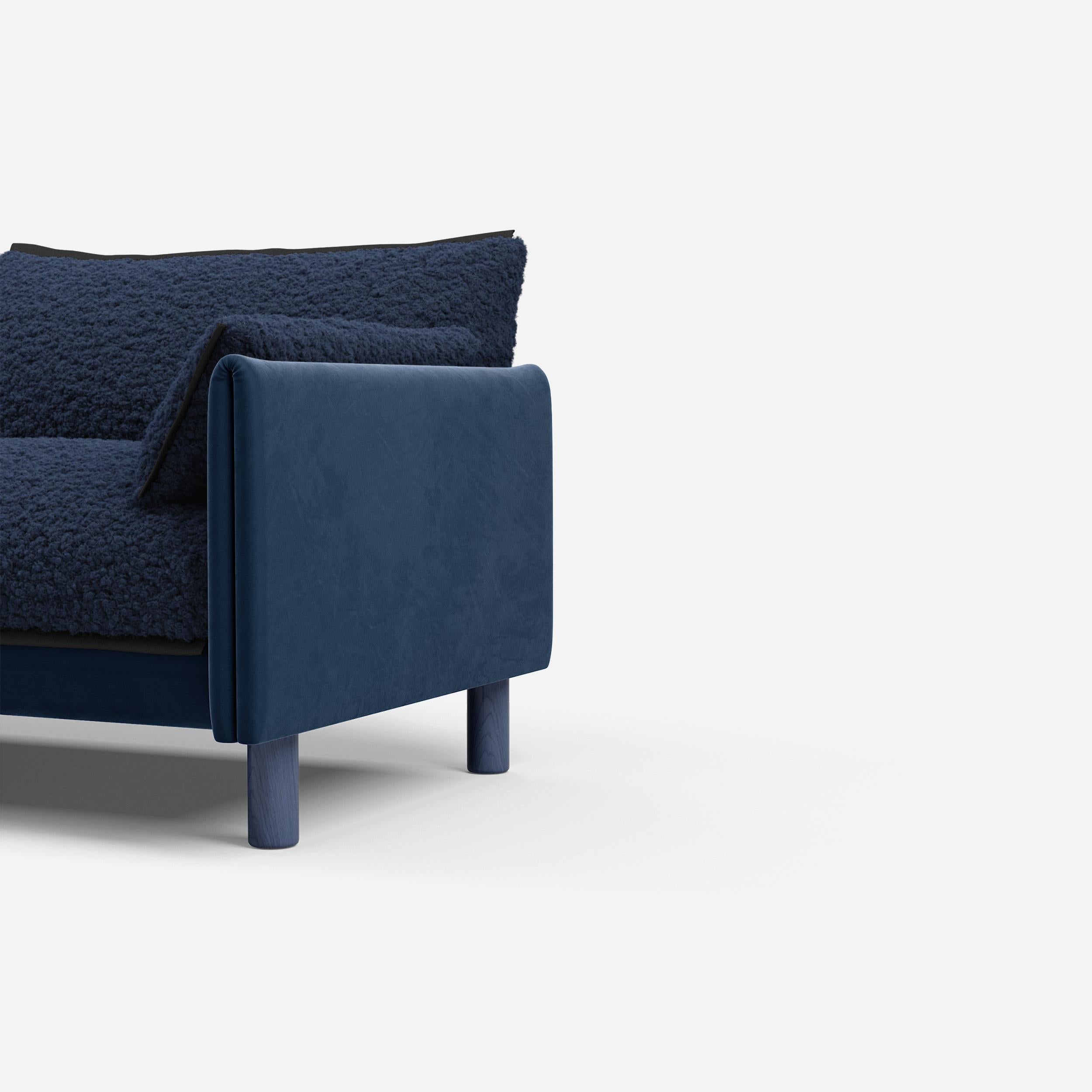 @ Navy Fleece Jacket | Black Trim