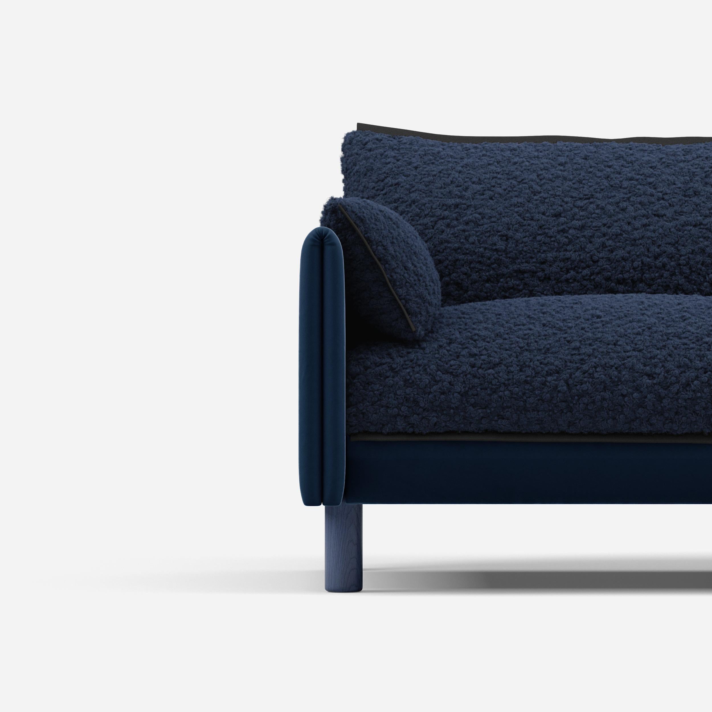 @ Navy Fleece Jacket | Black Trim