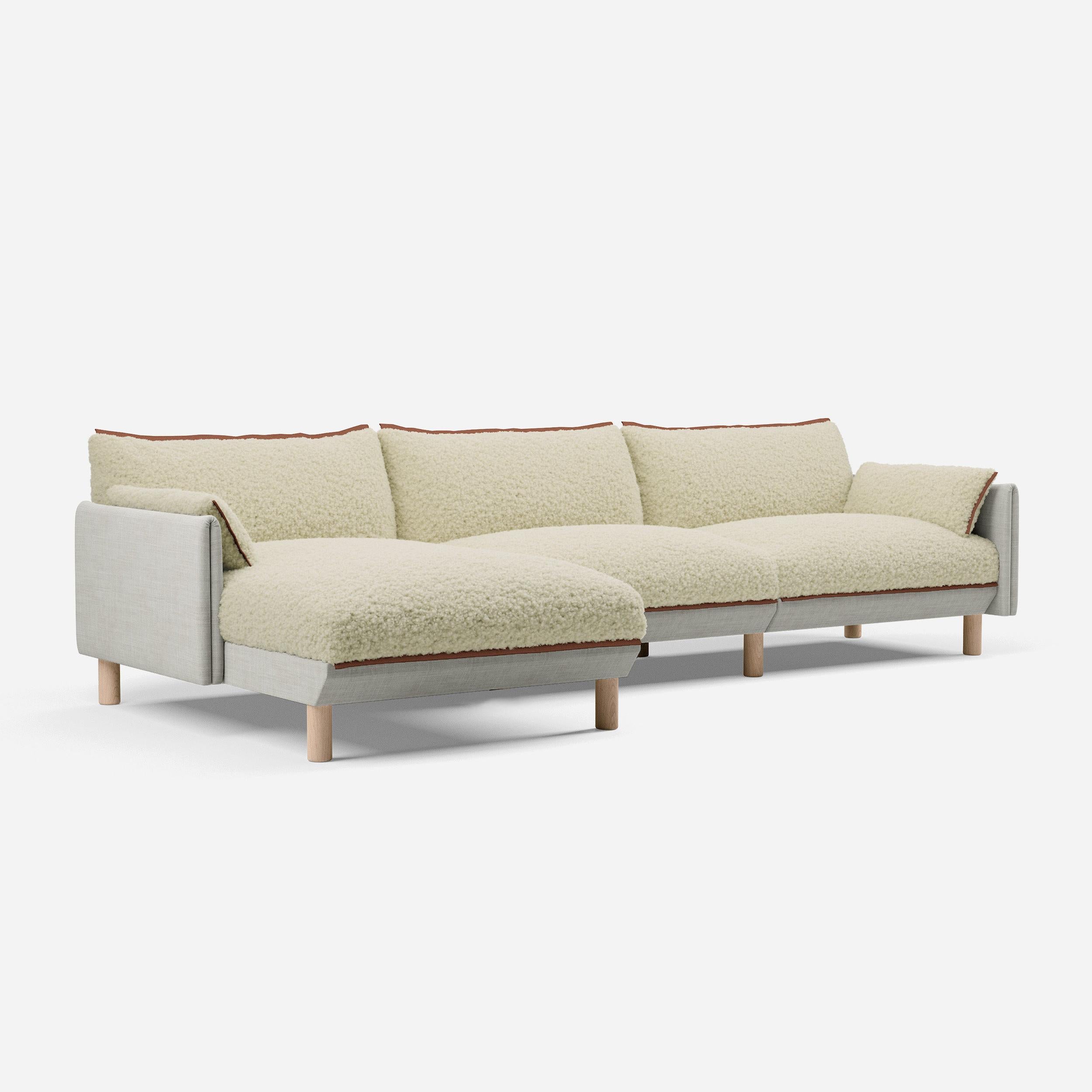 @ Cream Fleece & Ecru Weave | Brick Trim