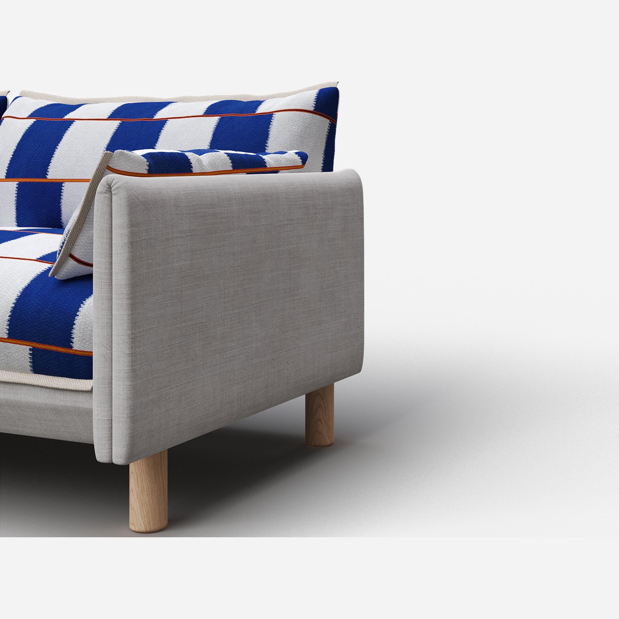 @ Cobalt Check Jacket | Natural Trim