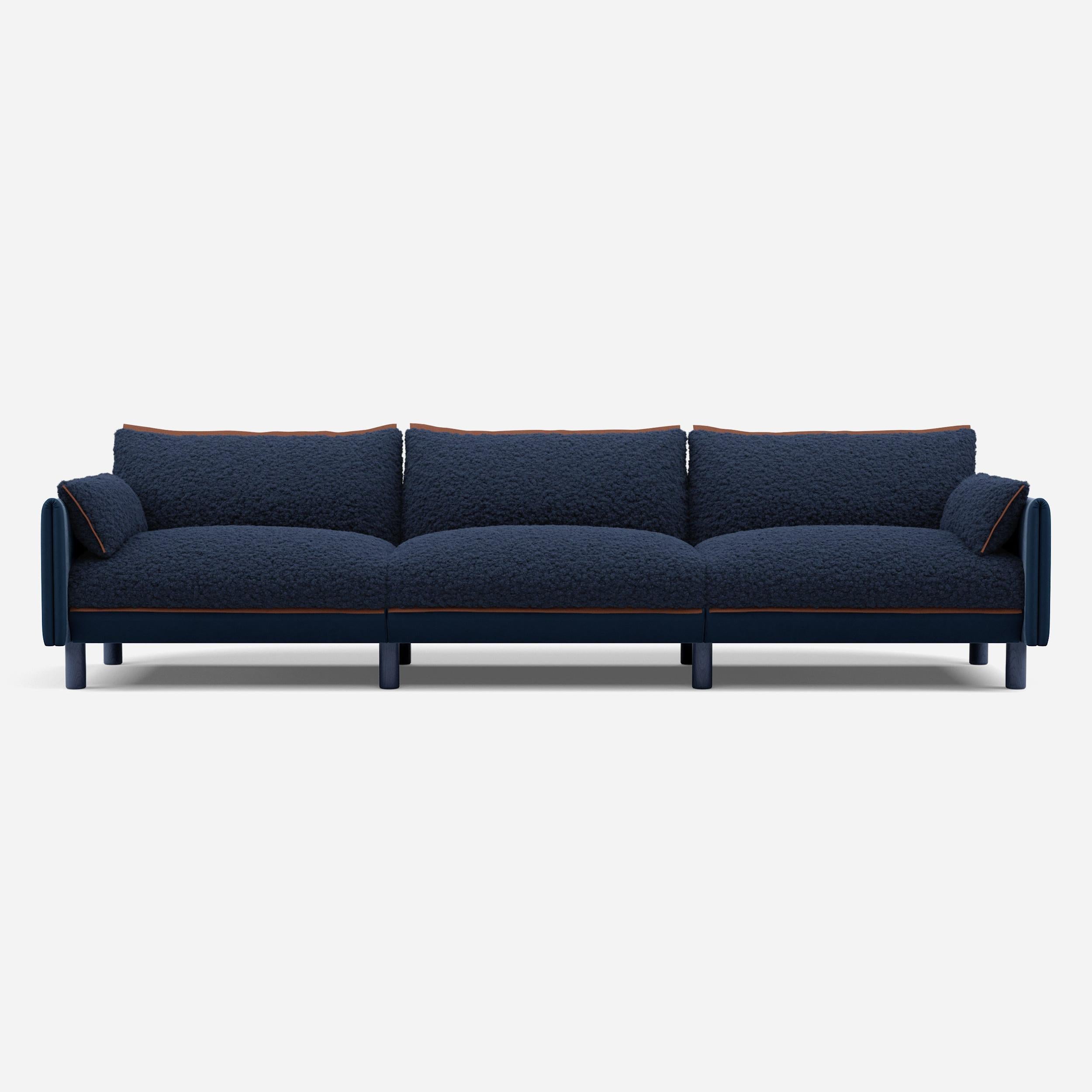 @ Navy Fleece & Midnight Blue Velvet | Brick Trim