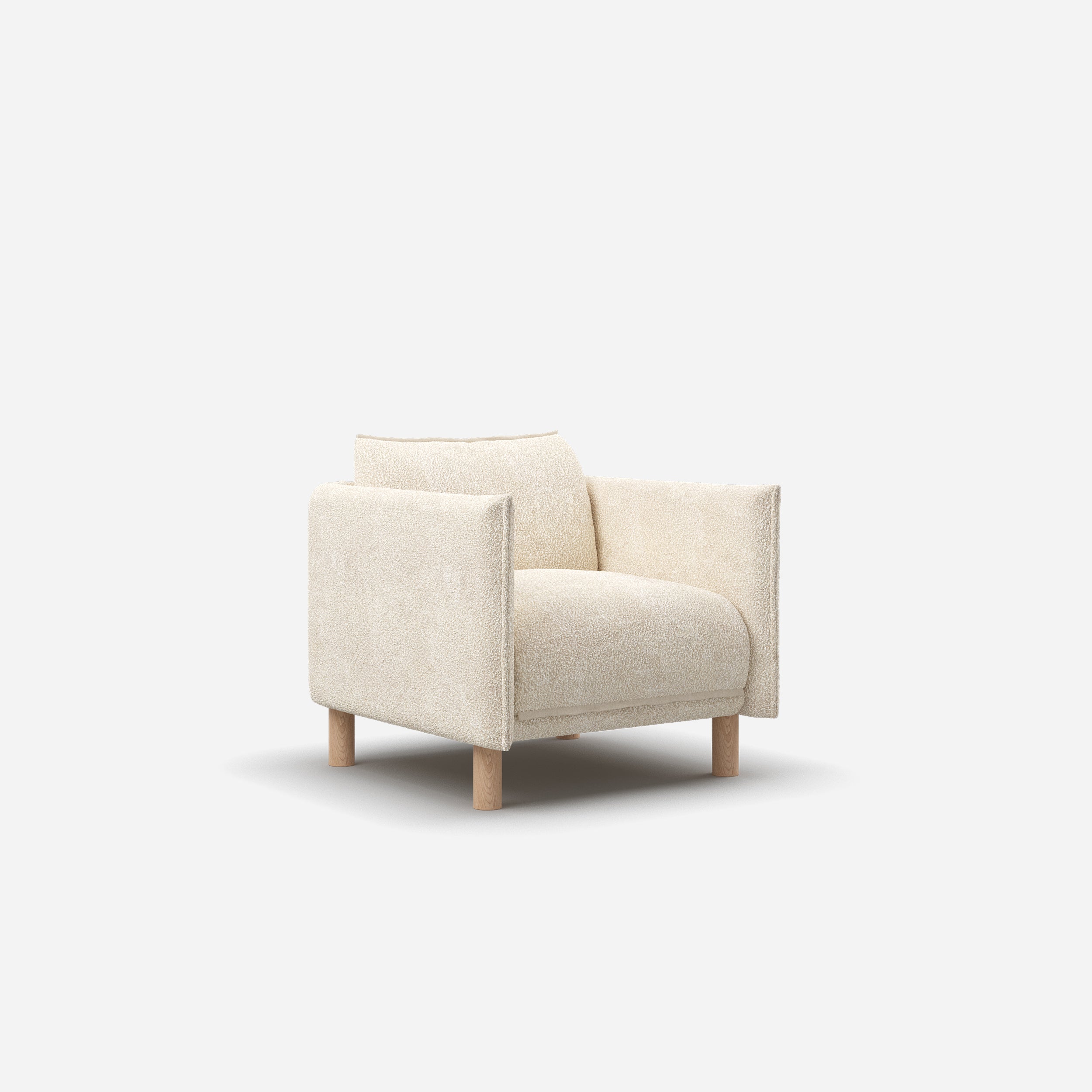 @ Ecru Boucle | Natural Trim