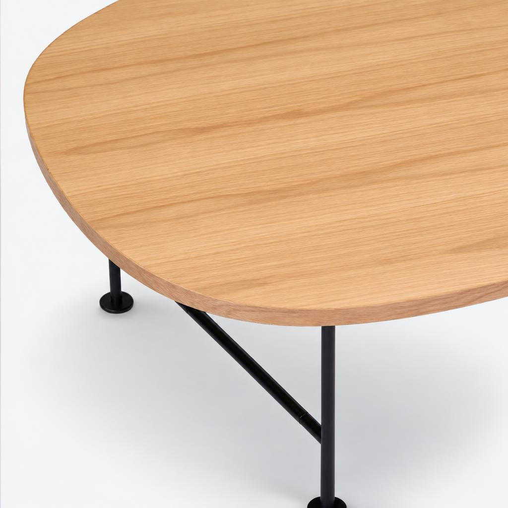 Cozmo Sofas - Squarish Coffee Table - Oak - Rear angle view