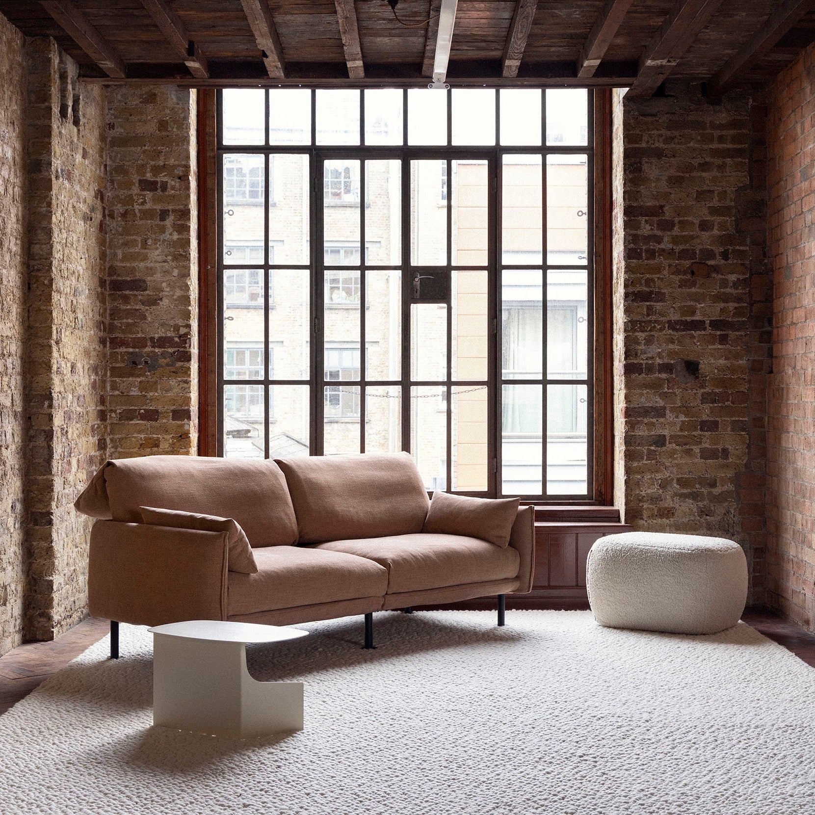 Rest 3 Seater Sofa | Mocha Chenille Weave