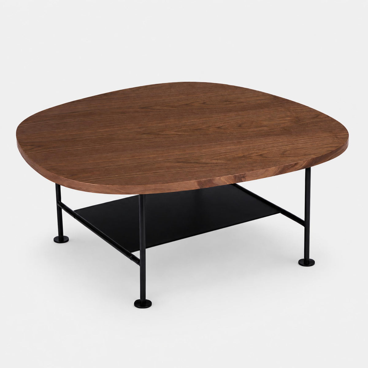 Cozmo Sofas - Squarish Coffee Table - Walnut - Front view