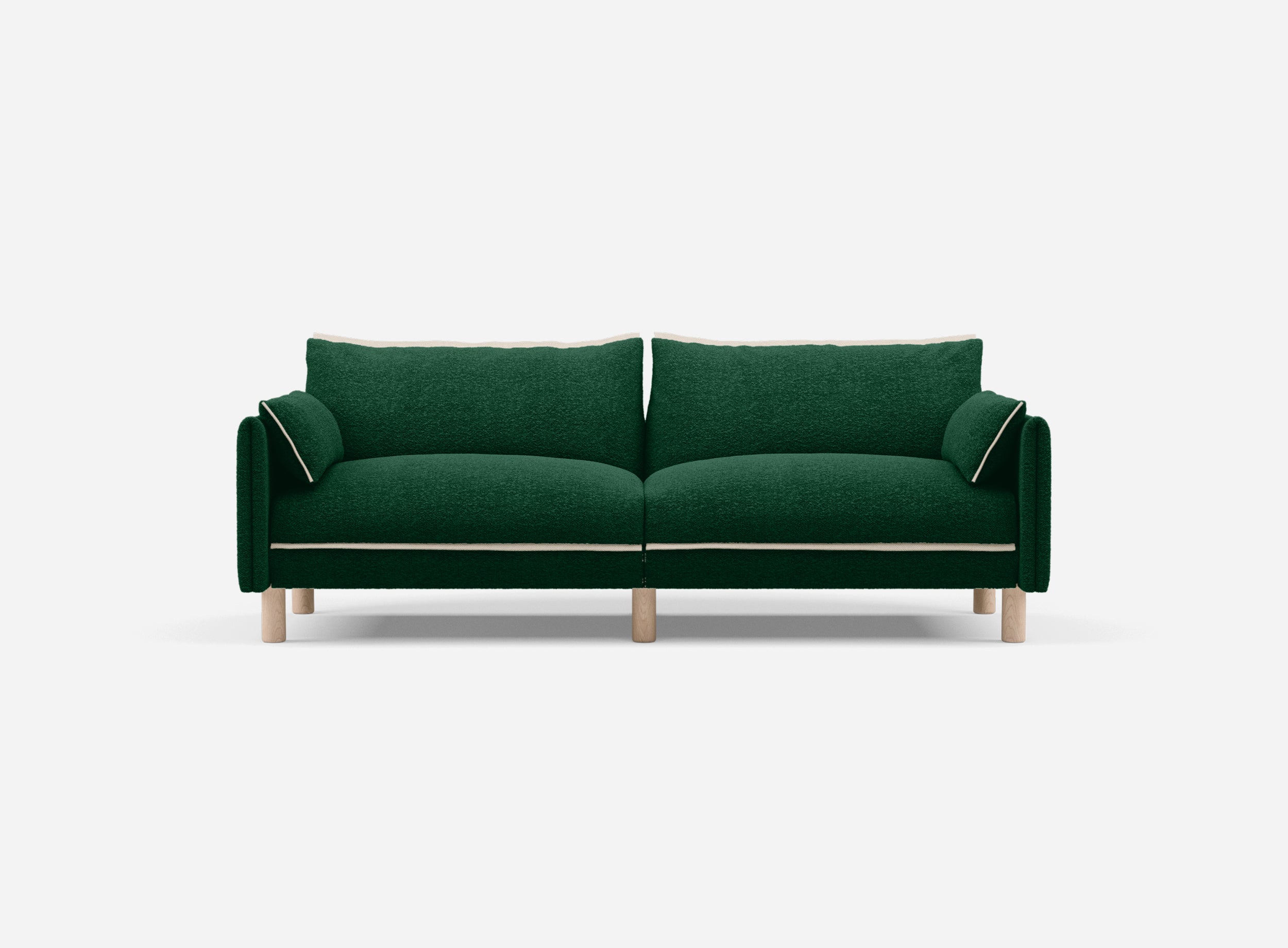 3 Seater Sofa | Green Boucle