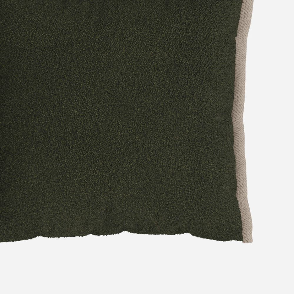 Cozmo Sofas - Side Cushions - Green Boucle II - n/a Legs - Detail view