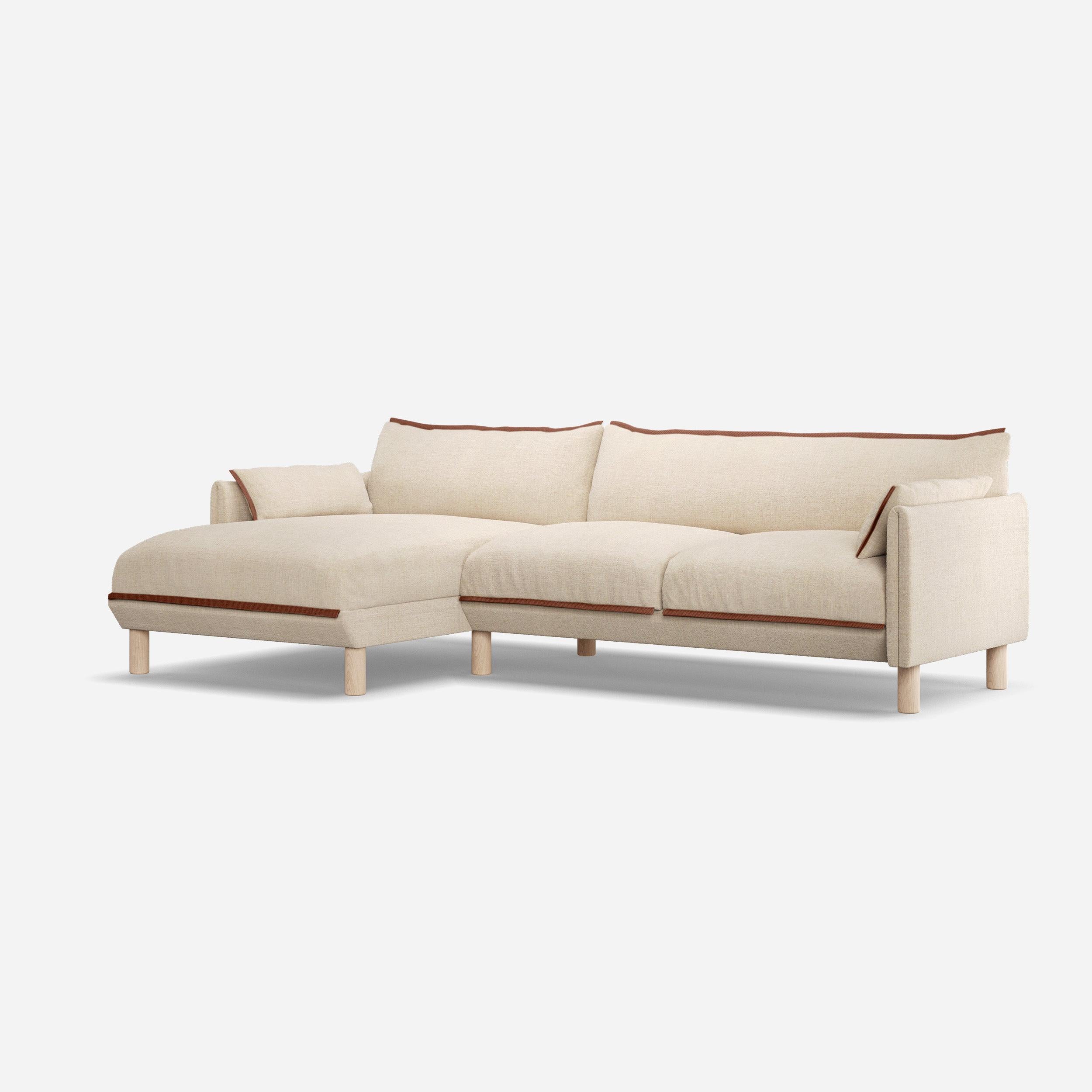 @ Cream Textured Weave | Brick Trim