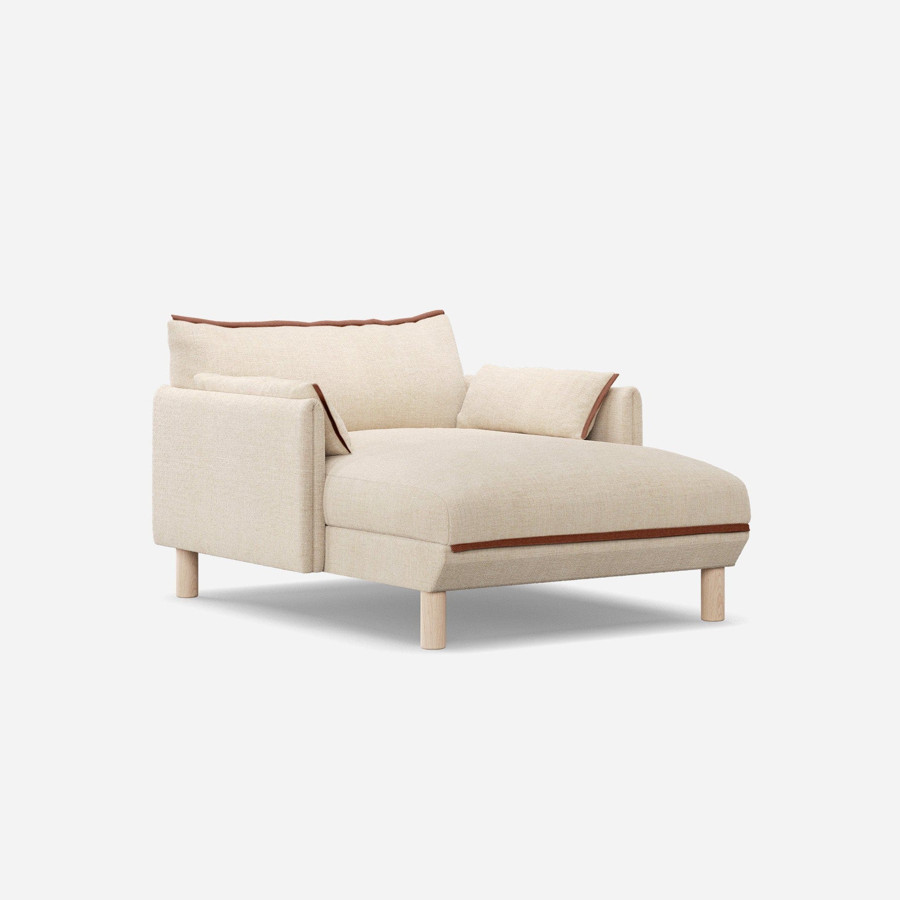 @ Cream Textured Weave | Brick Trim