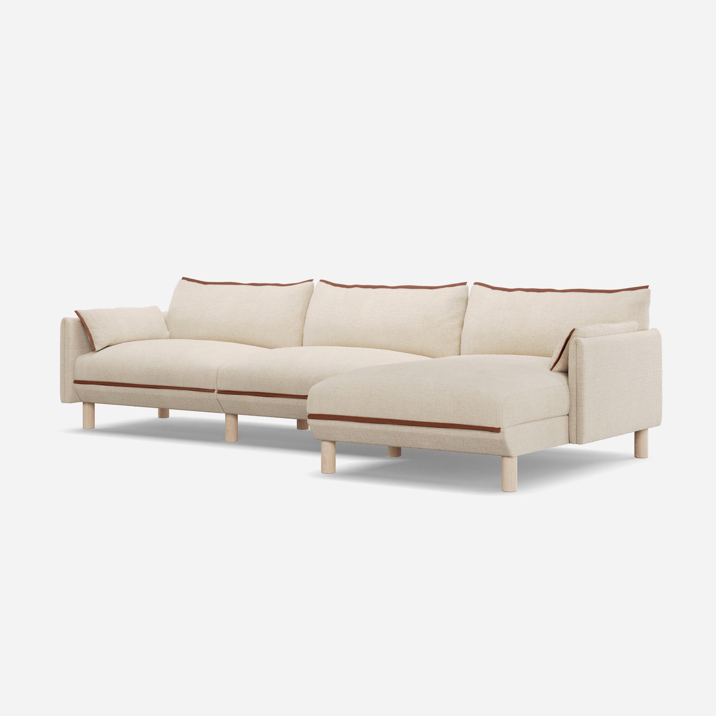 @ Cream Textured Weave | Brick Trim