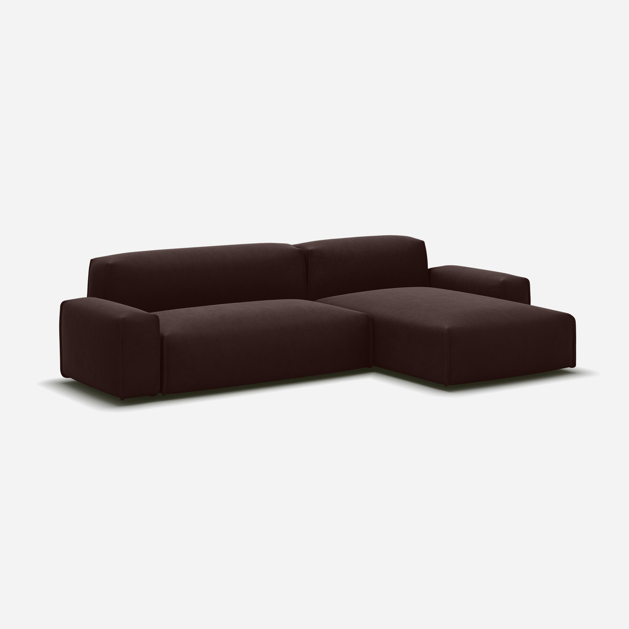 @ Dark Brown Velvet | Natural Trim