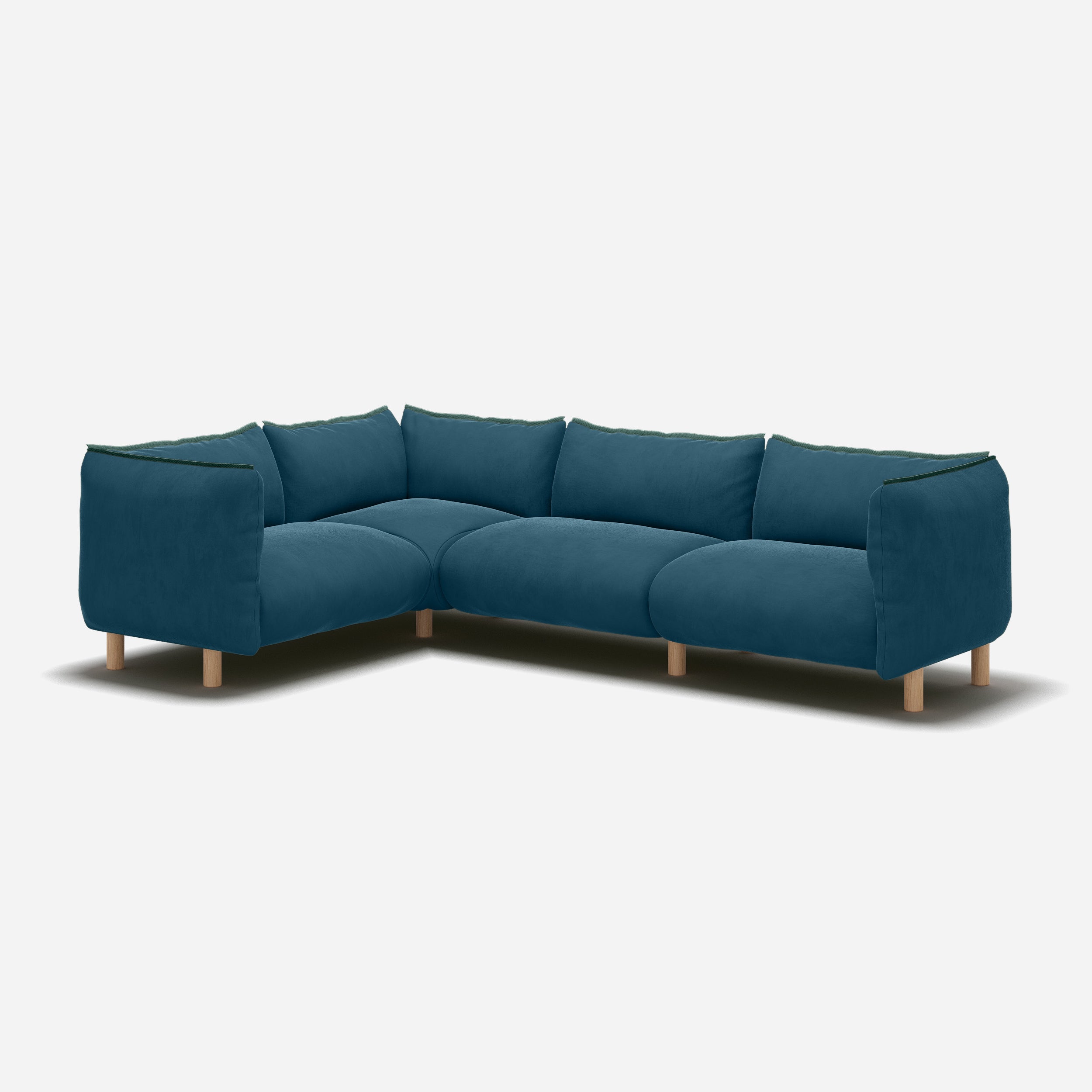 @ Teal Velvet | Natural Trim