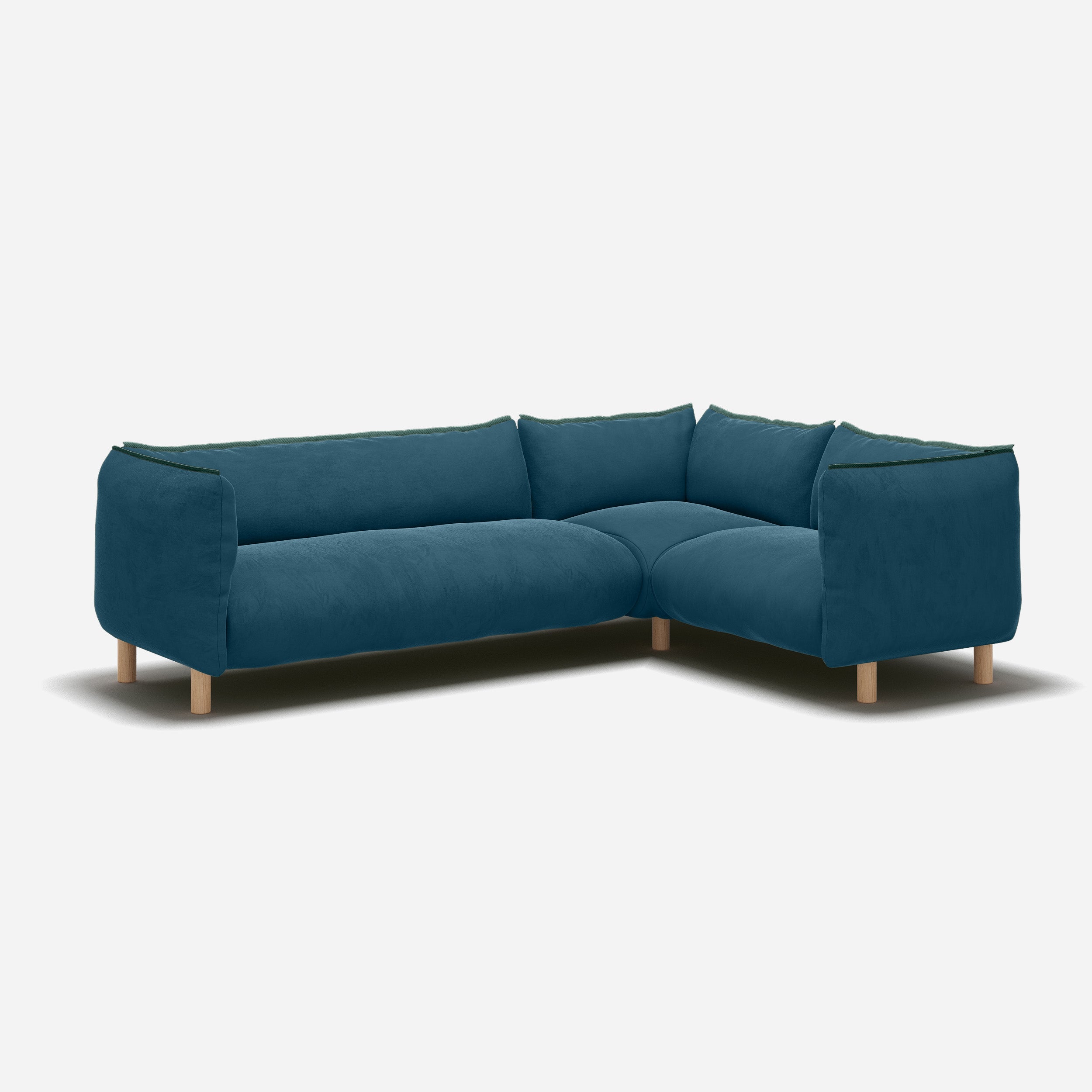 @ Teal Velvet | Natural Trim