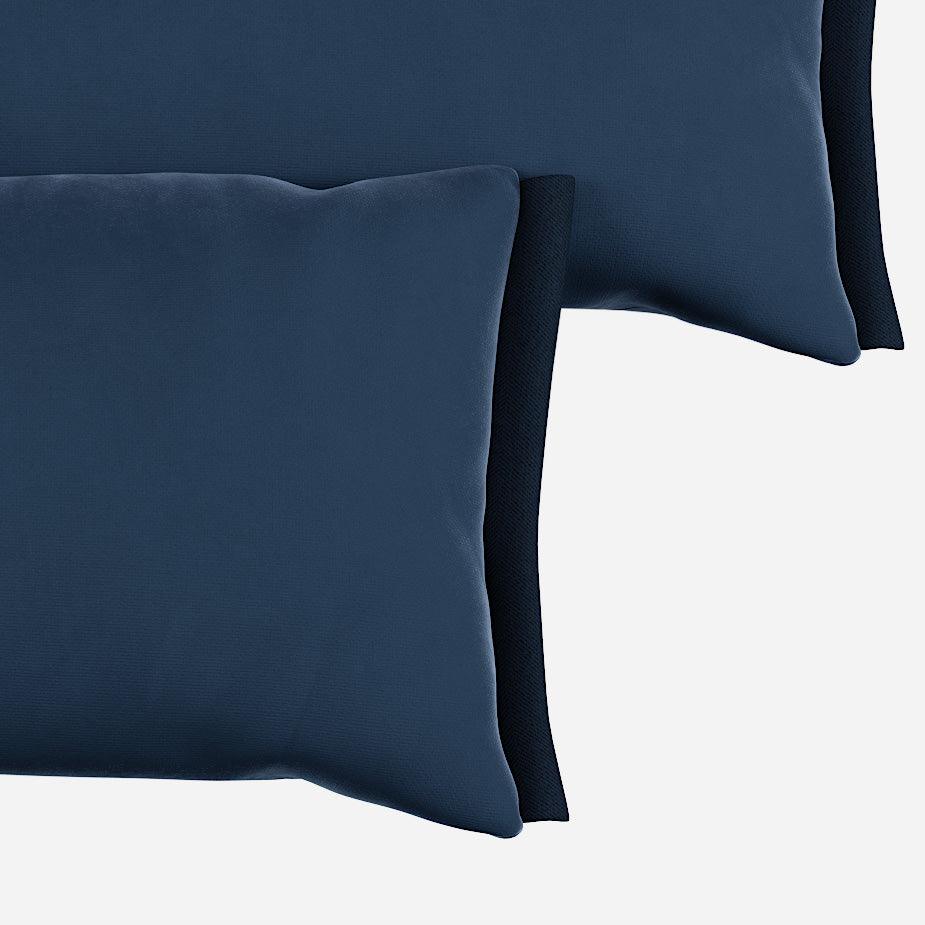 Side Cushions | Velvet Midnight Blue - Cozmo