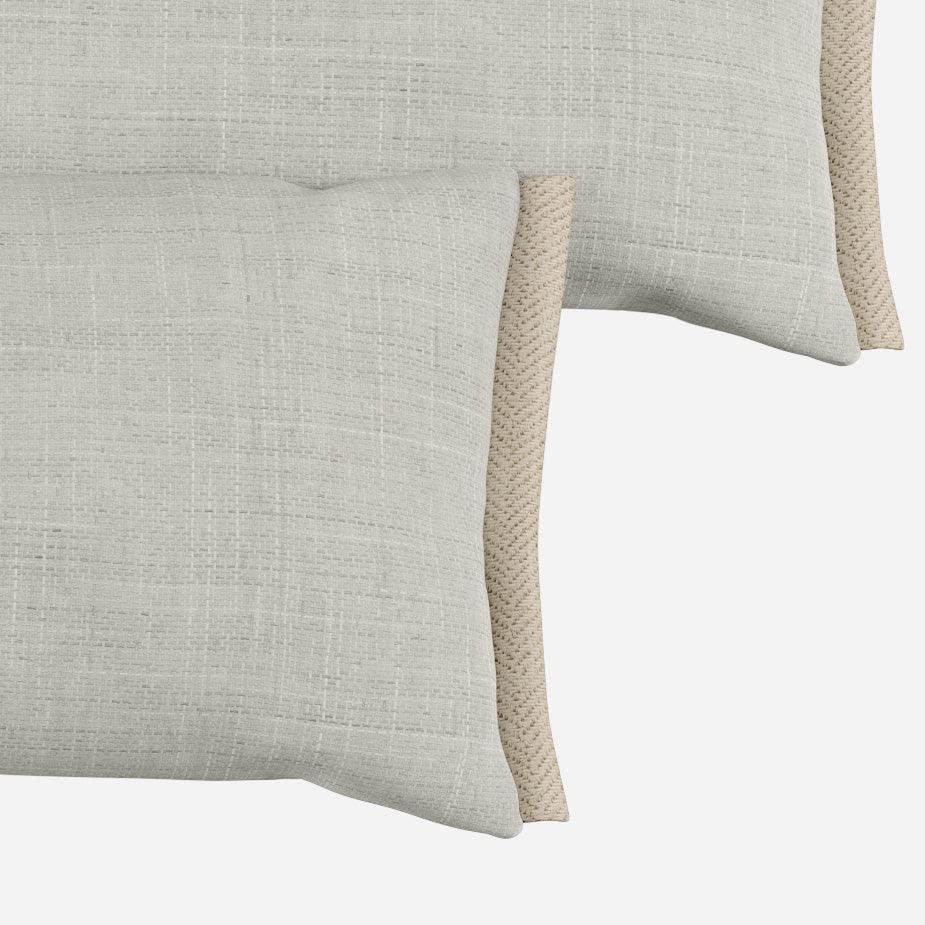 Side Cushions | Weave Ecru - Cozmo