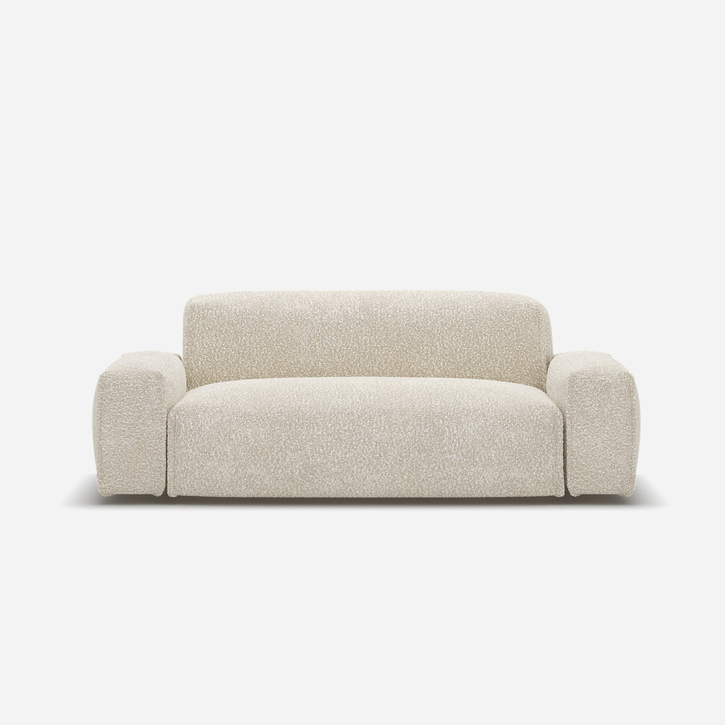 Float 2 Seater Sofa Ecru Boucle Trim