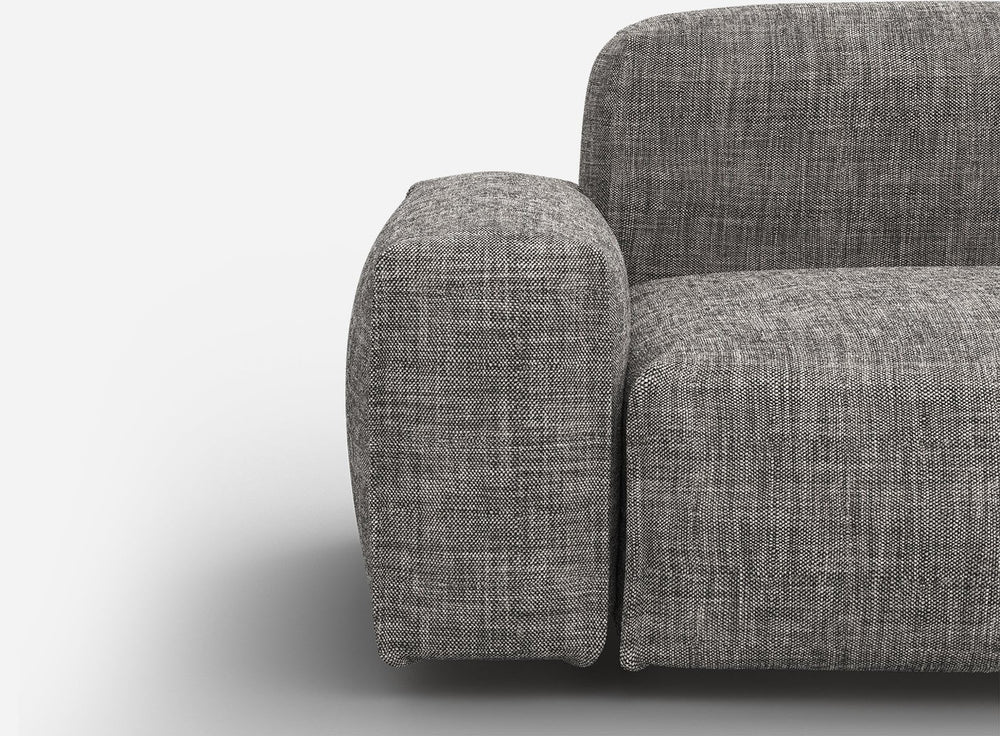 Float Salt & Pepper Textured Weave Jacket Natural Trim