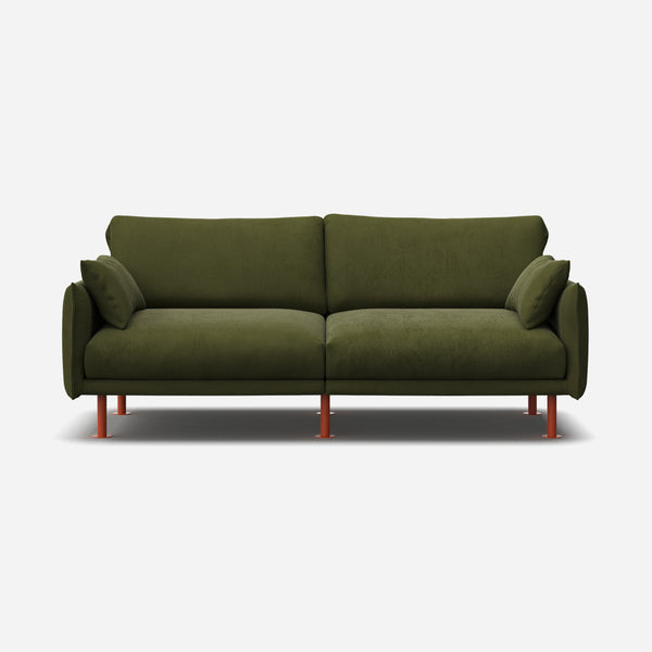 Rest 3 Seater Sofa | Dark Green Velvet