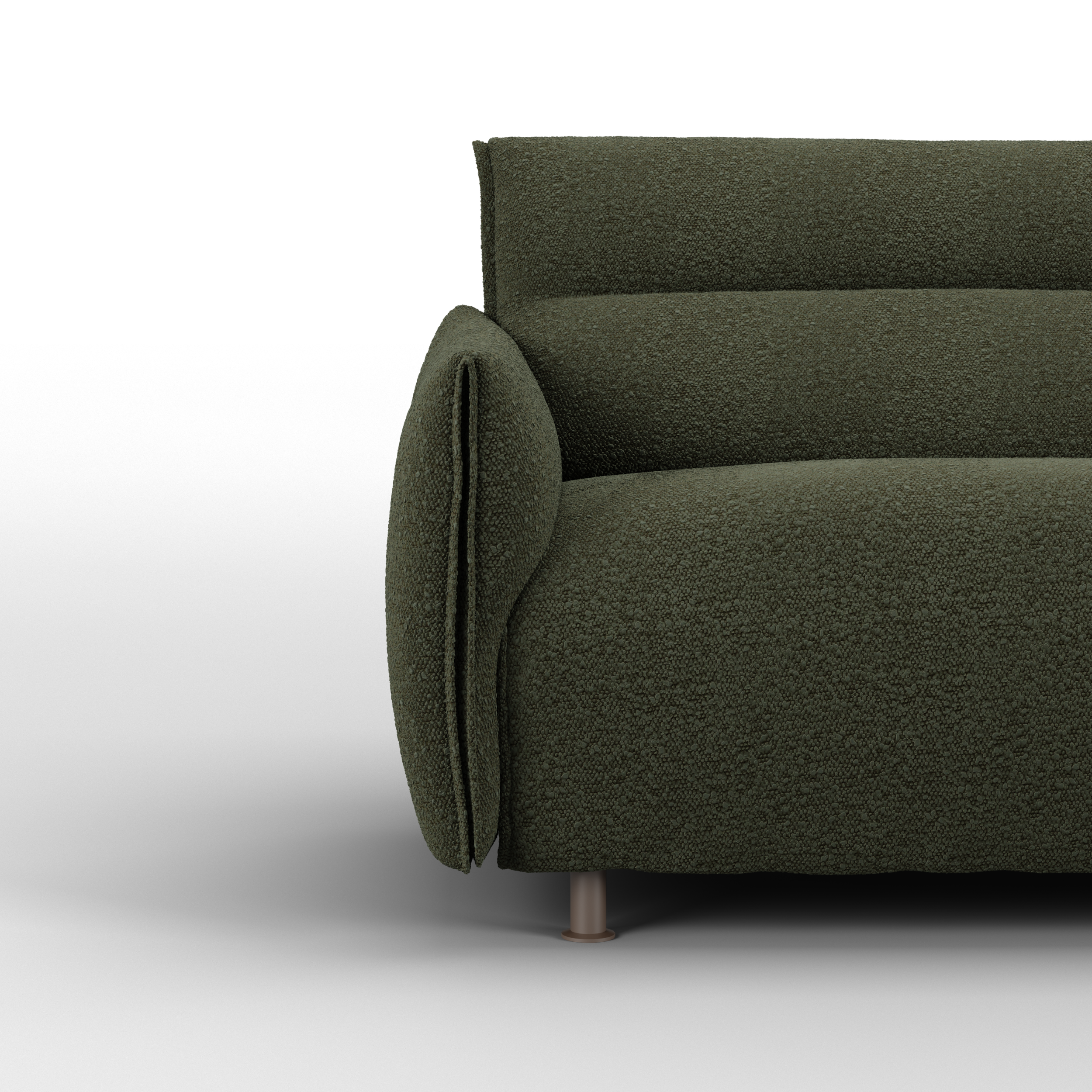 Hug 3 Seater Sofa (wide) | Green Boucle II