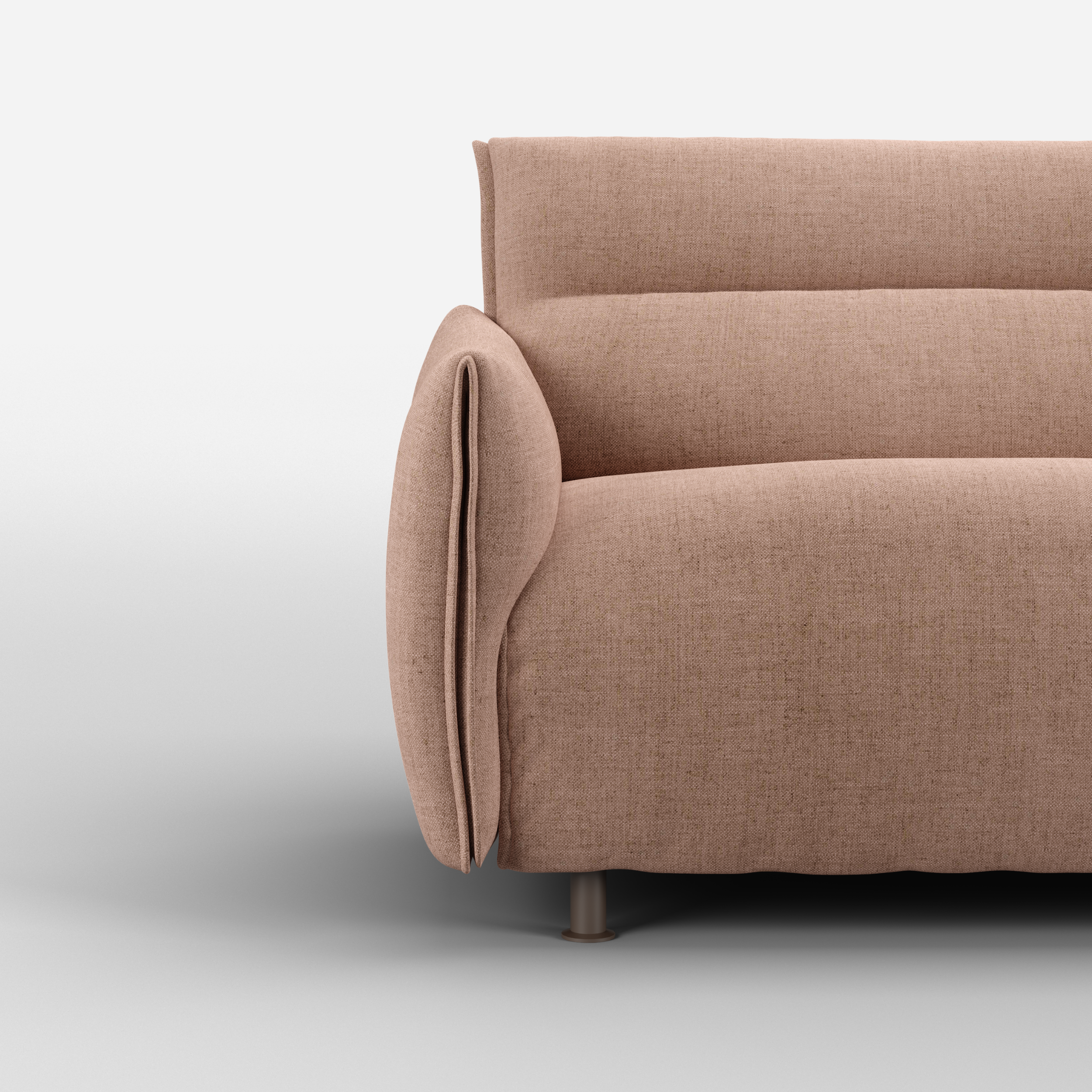 Hug 5 Seater Sofa (regular) | Mocha Chenille Weave