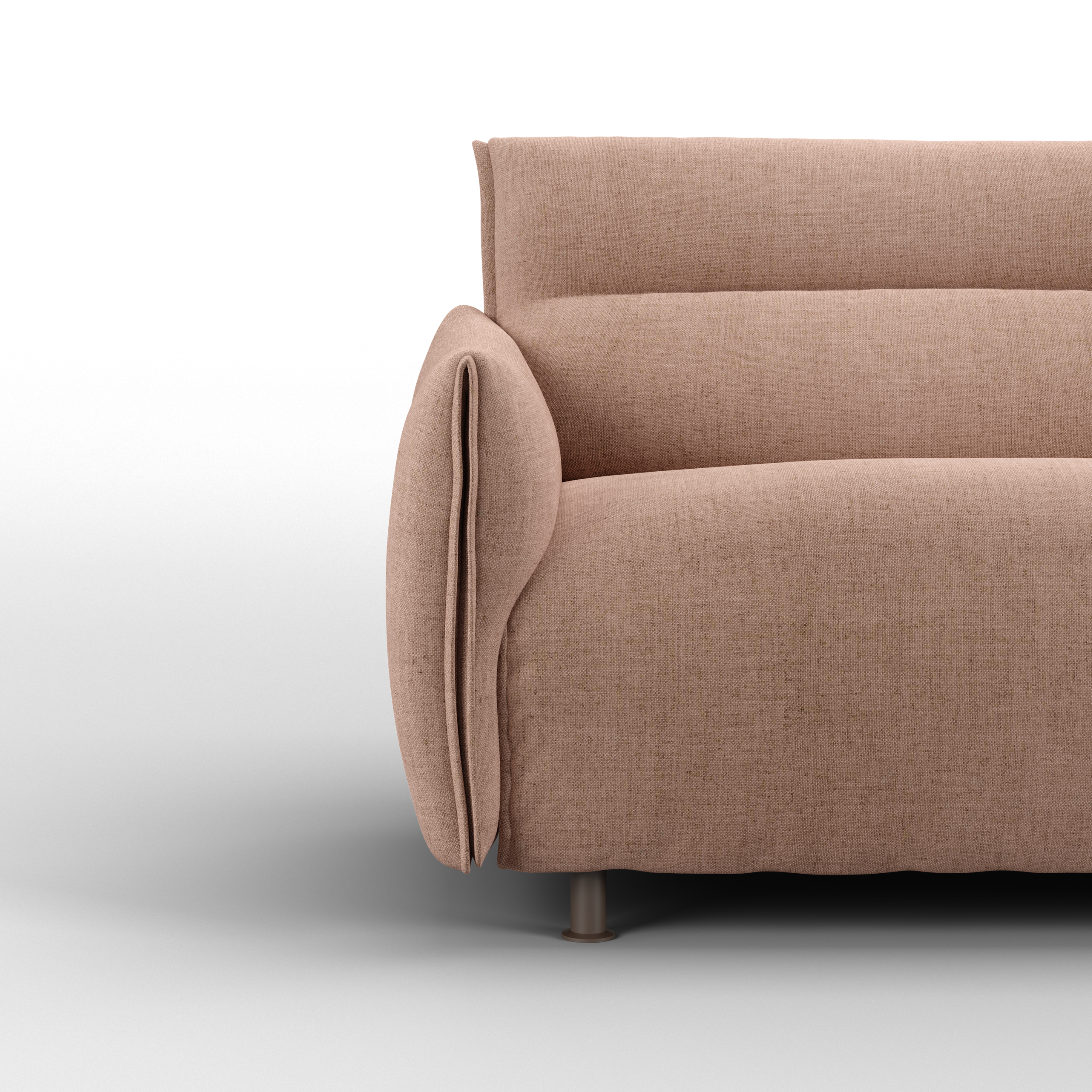 Hug 5 Seater Sofa (wide) | Mocha Chenille Weave