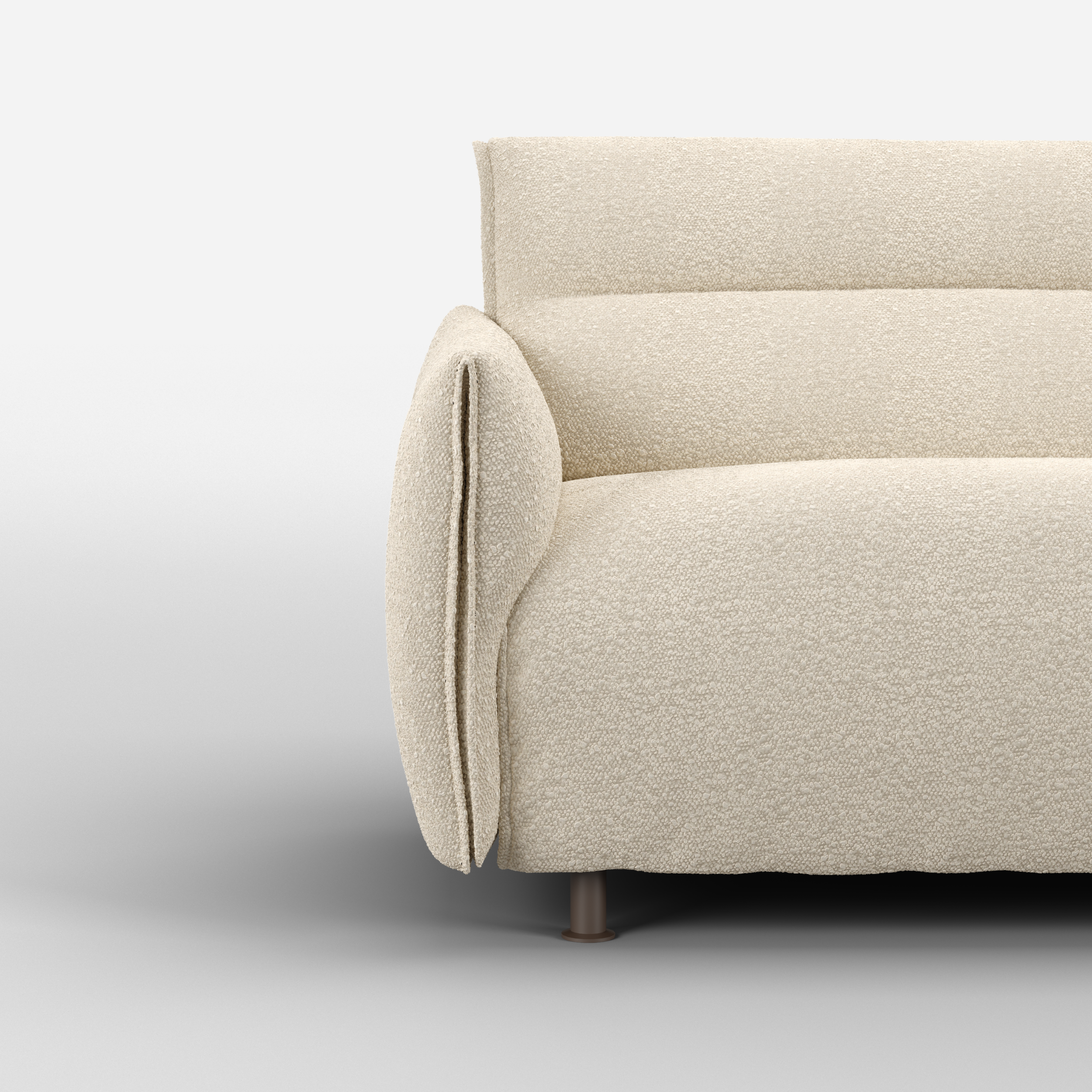 Hug 5 Seater Sofa (regular) | Ecru Boucle